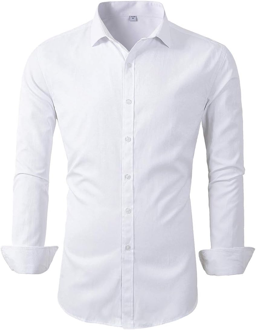 Beninos Men's Dress Shirts, Special Slim Fit Men's Clothing, High-Quality Solid...