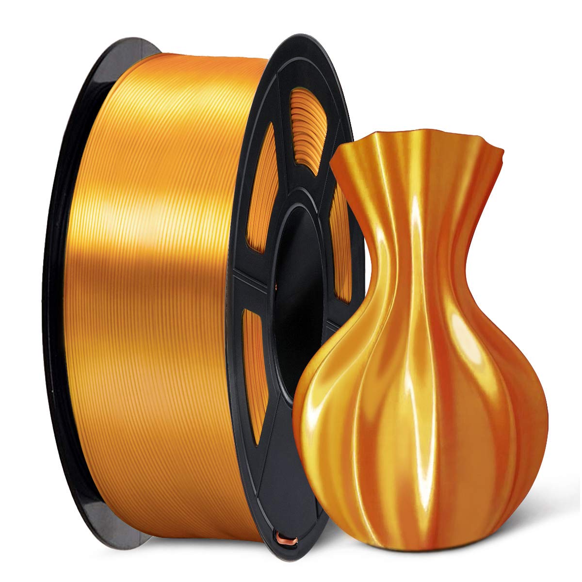 SUNLU Silk PLA Plus 3D Printer Filament, Special Silk PLA Filament 1.75mm, High-...
