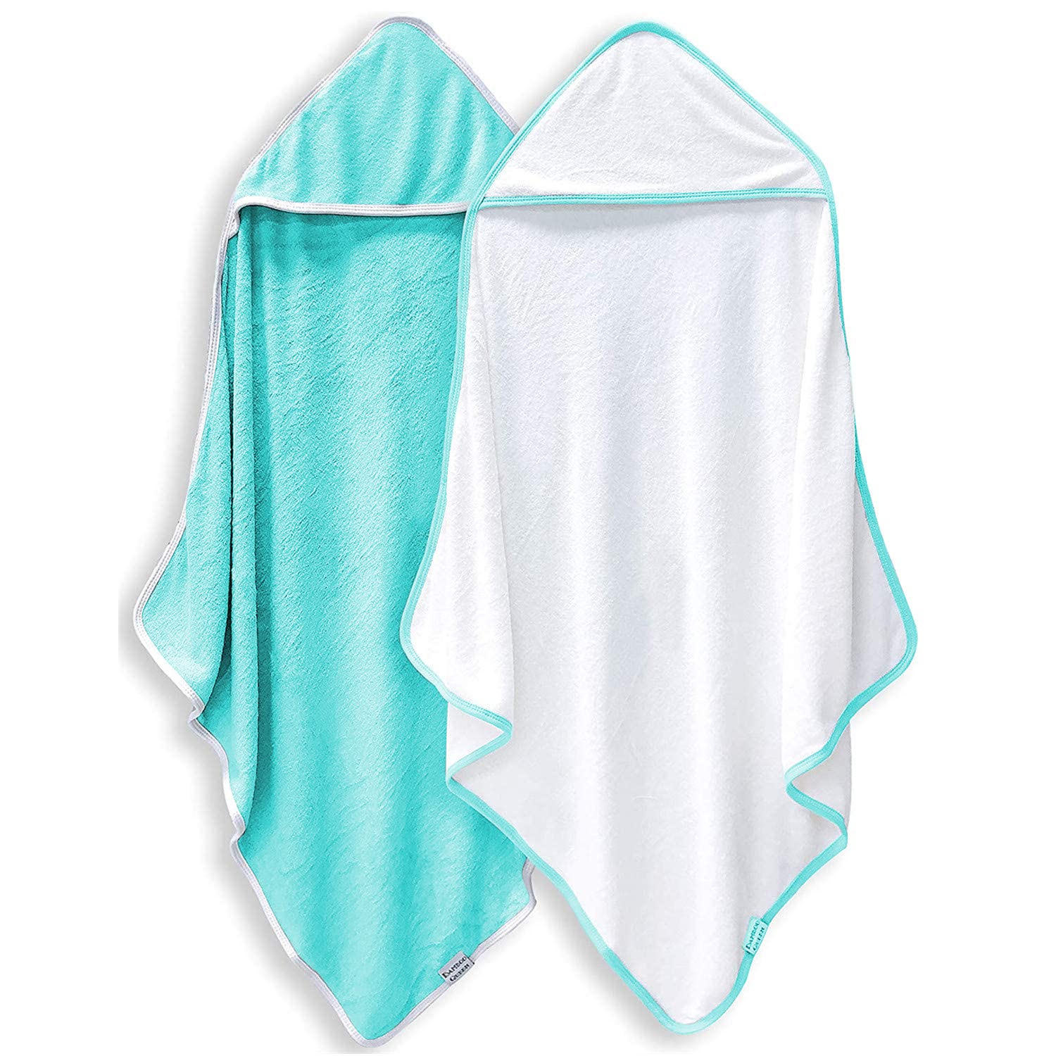 2 Pack Baby Bath Towel - Rayon Made from Bamboo, Ultra Soft Hooded Towels for Ba...