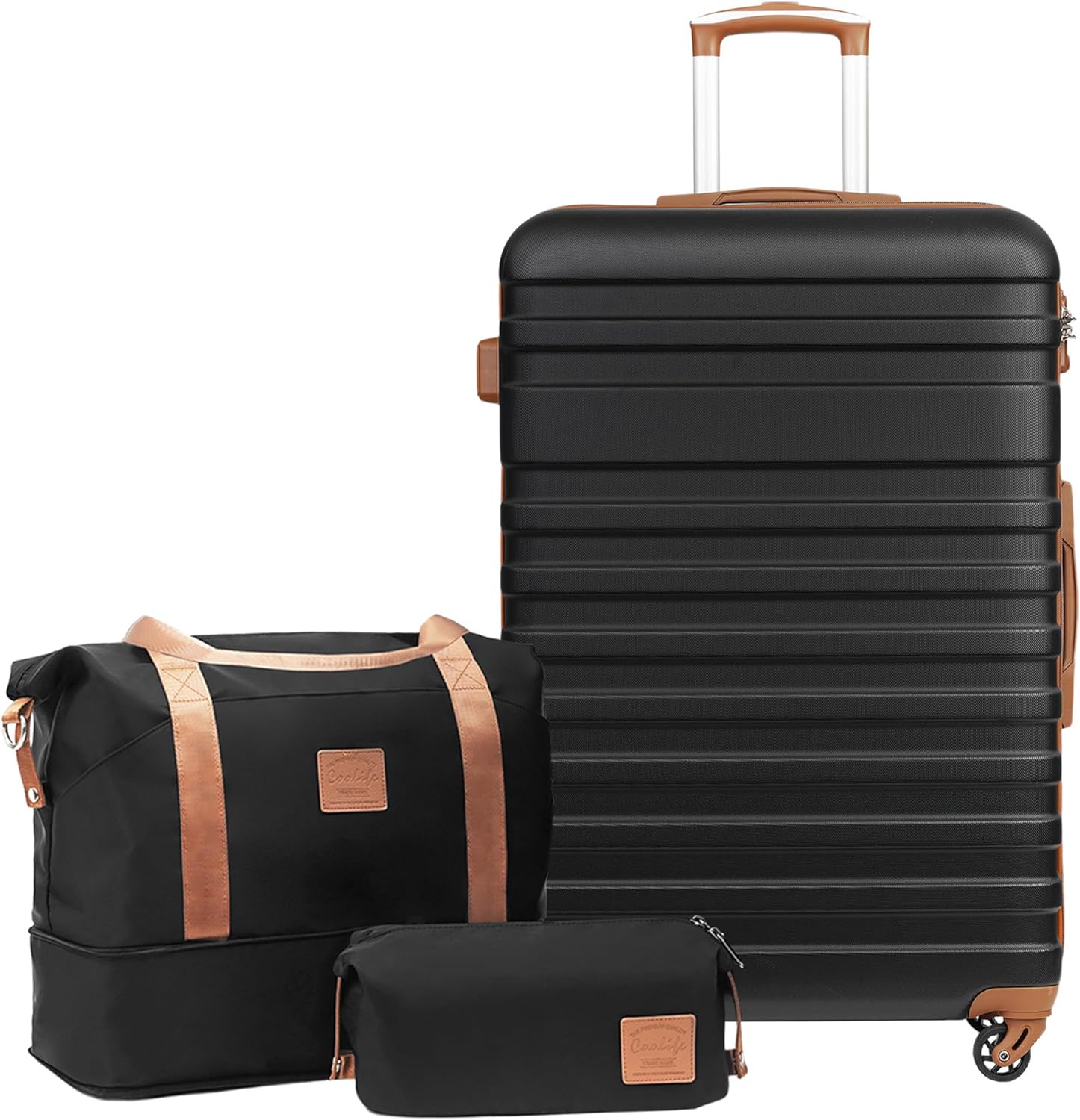 COOLIFE Suitcase Trolley, Special Carry On Hand Cabin Luggage, Innovative Hard S...