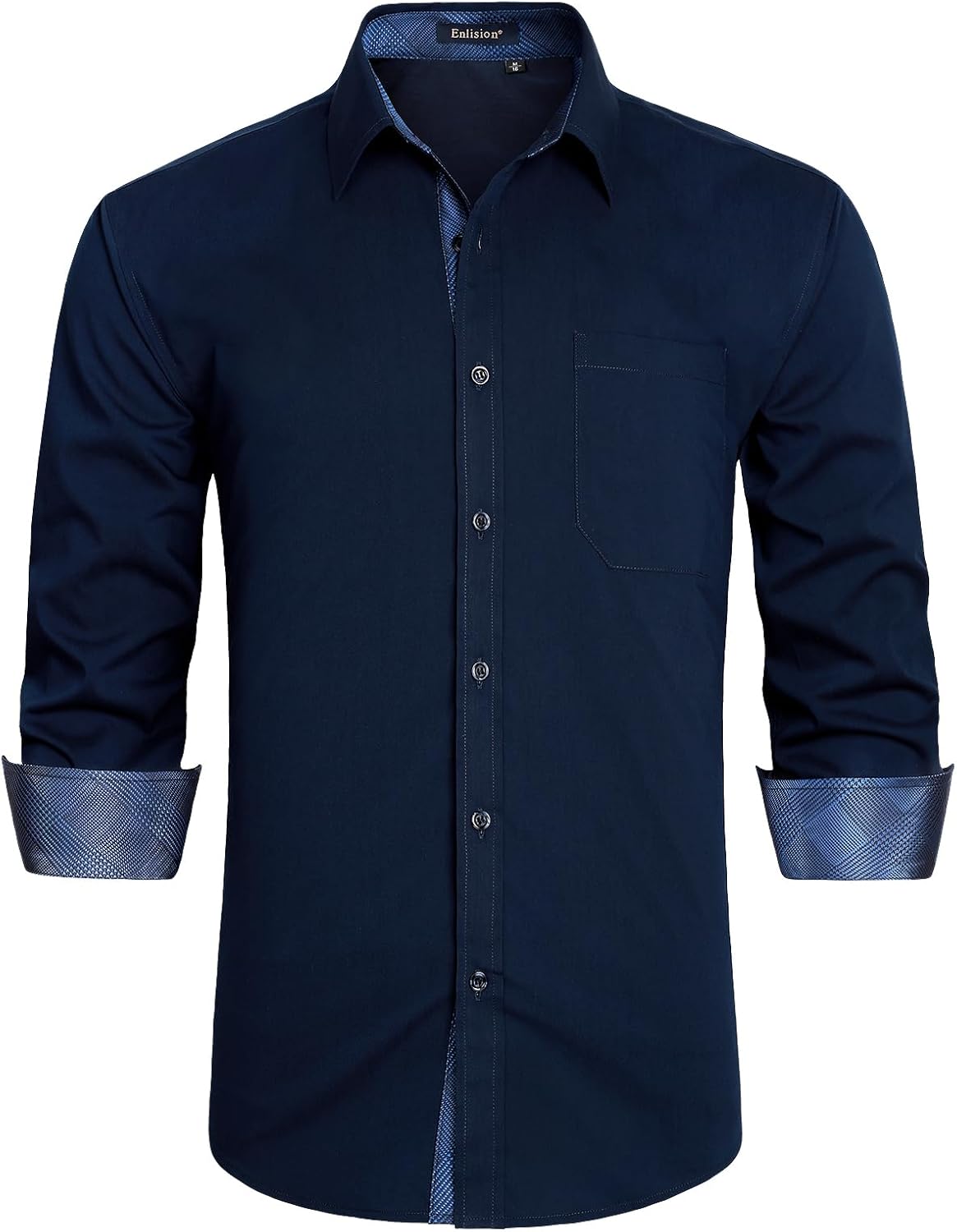 Enlision Men's Shirts Long Sleeve Regular Fit Wedding Dress Shirt Formal Busines...
