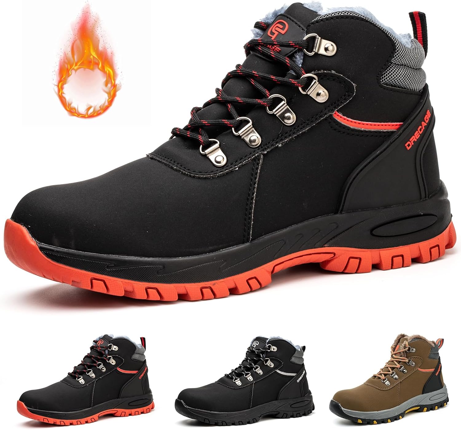 Gainsera Safety Boots, Special Lightweight Work Boots with Steel Toe, Innovative...