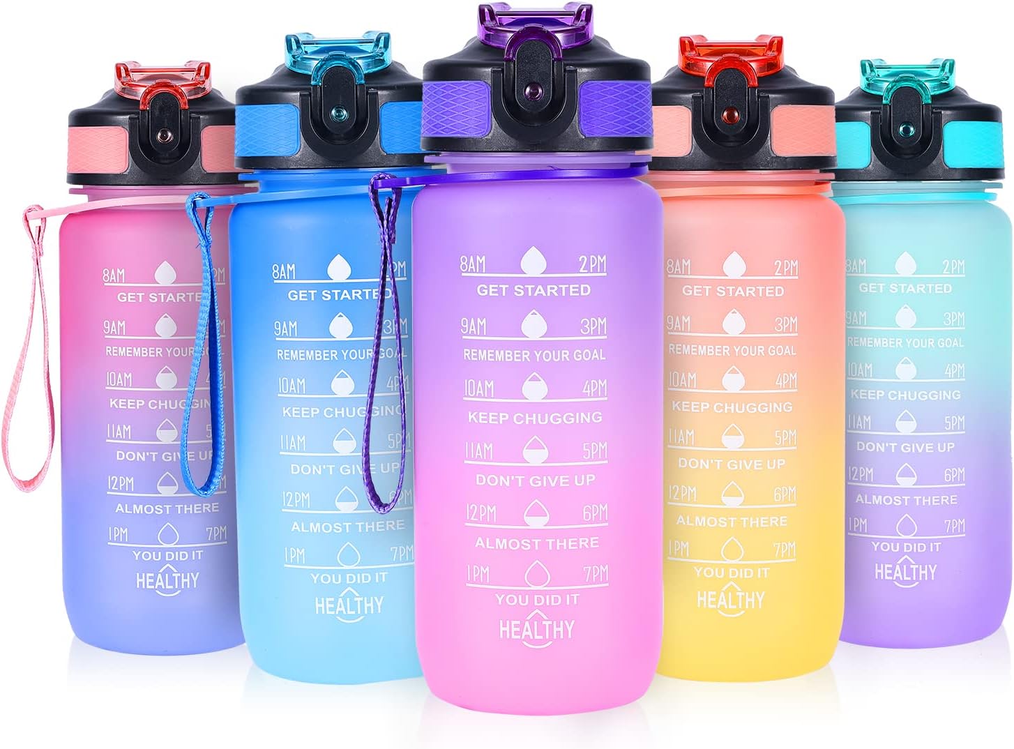 SUPPRUI Water Bottles, Special Kids Water Bottle with Straw, Sustainable 600ml M...