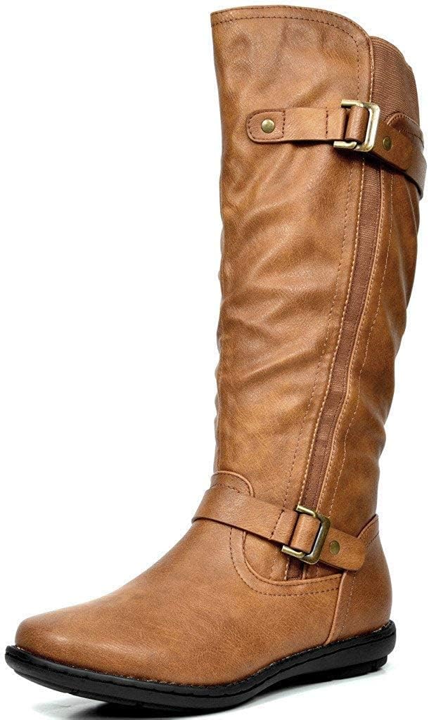 DREAM PAIRS Women's Boots, Special Faux Fur-Lined Knee High Winter Boots, Innova...