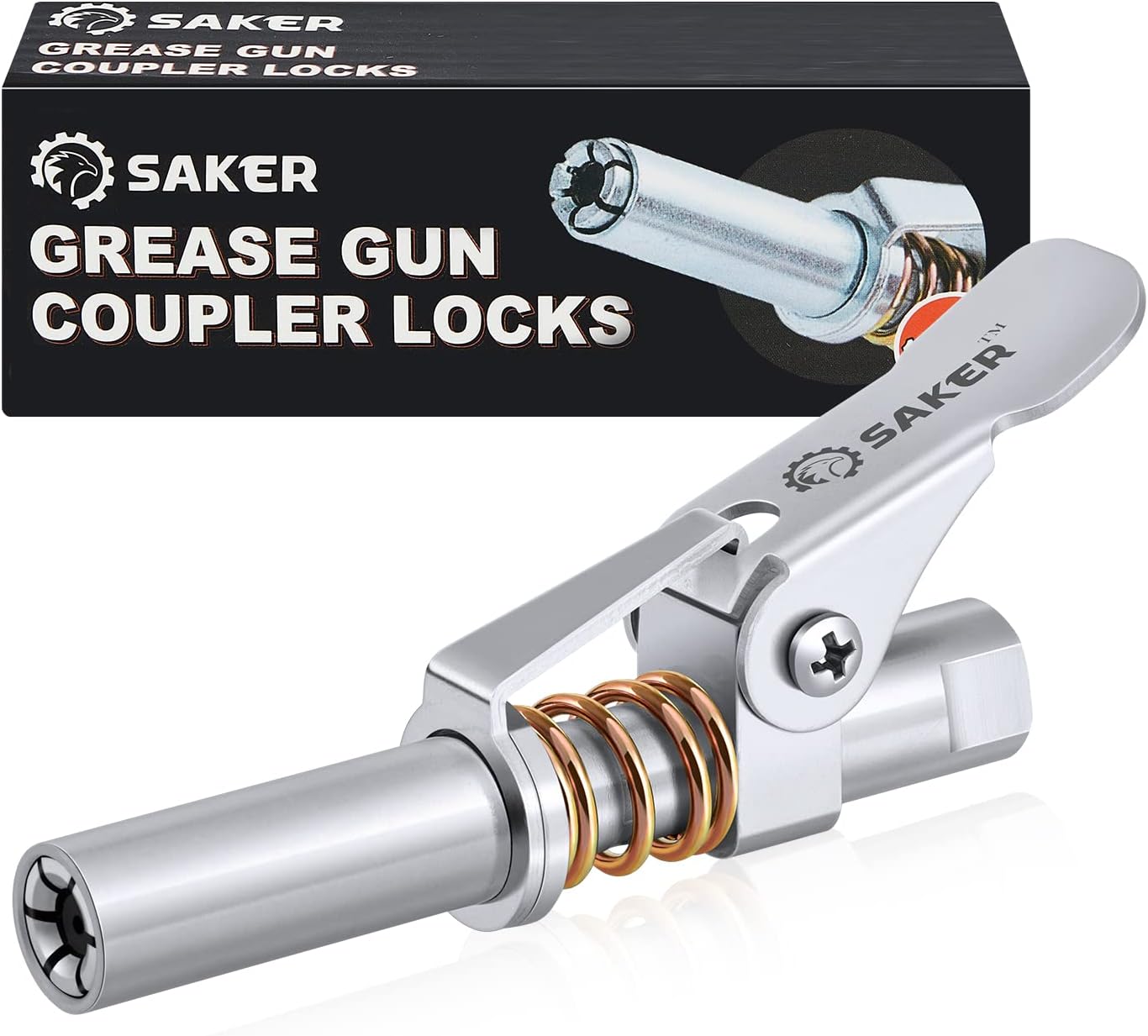 Saker Grease Gun Coupler,Compatible with All Greas...