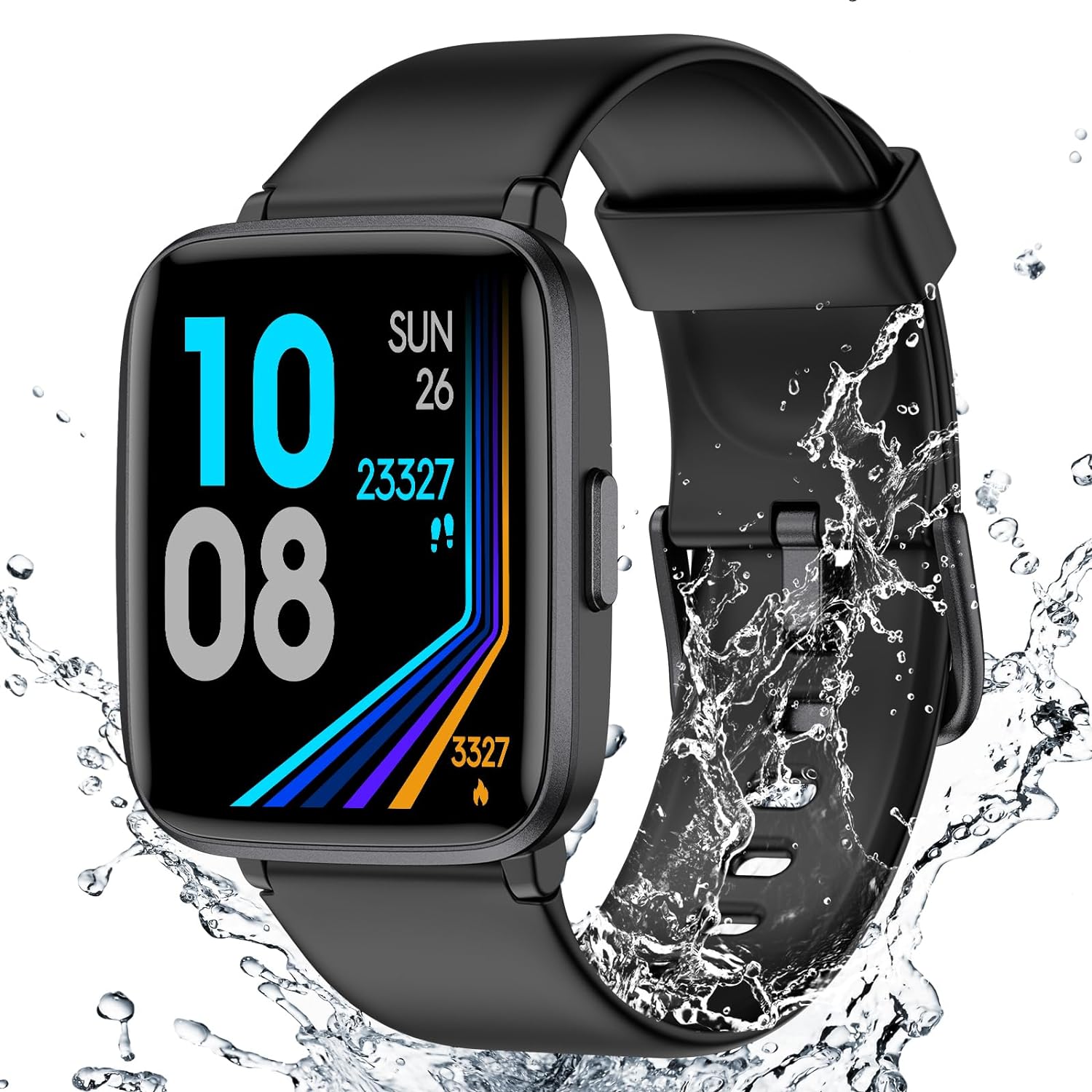 Fitness Tracker Watch with Heart Rate Monitor, Lar...