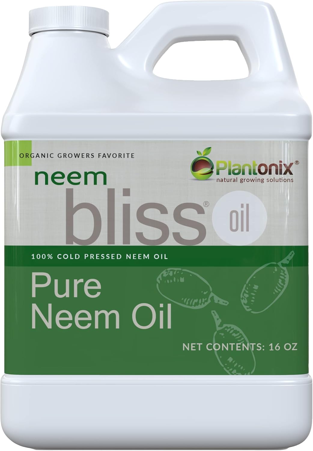 Neem Bliss (16 Fl Oz) - Pure Neem Oil Concentrate - 100% Cold Pressed Neem Oil -...