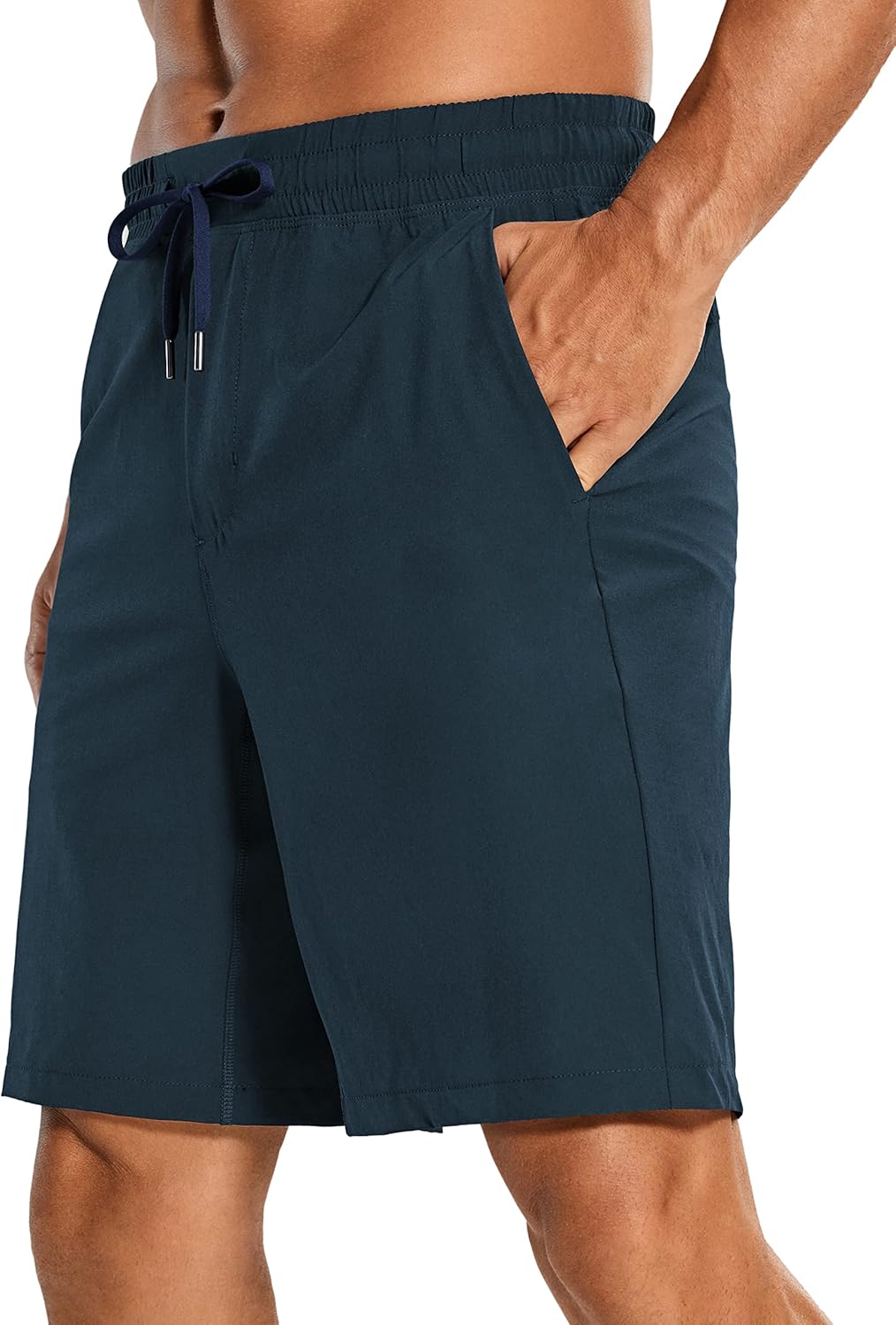 CRZ YOGA Men's Linerless Workout Shorts - 9'' Quick Dry Running Sports Athletic...