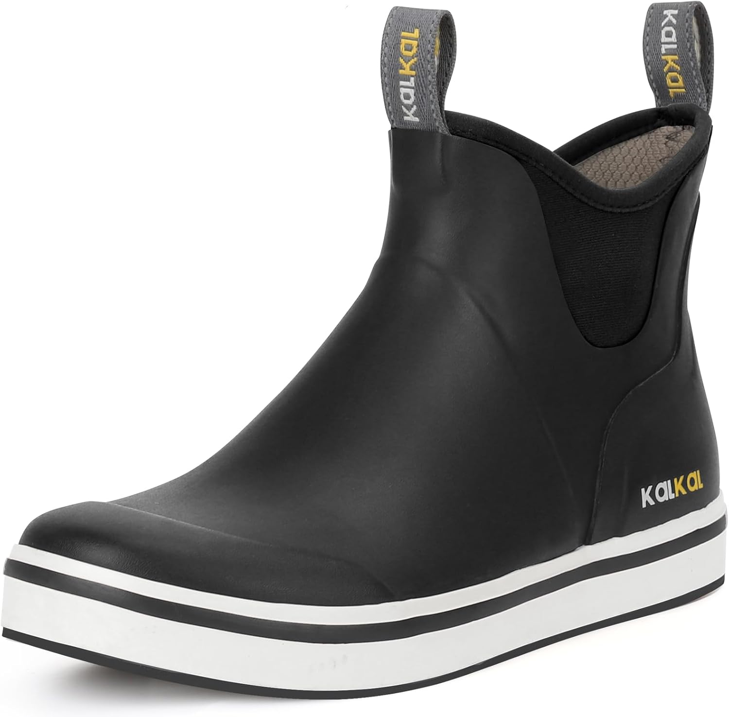 Kalkal Deck Boots for Men, Waterproof Men's Rain Boots, Saltwater Fishing Bootie...