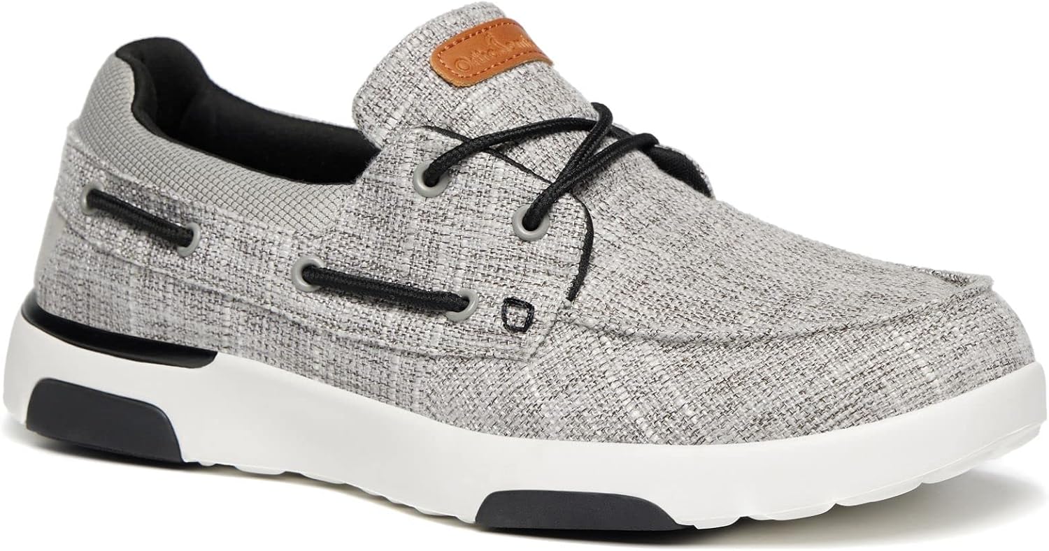 OrthoComfoot Men's Orthopedic Slip-On Loafers Walking Shoes: Casual Canvas Plant...