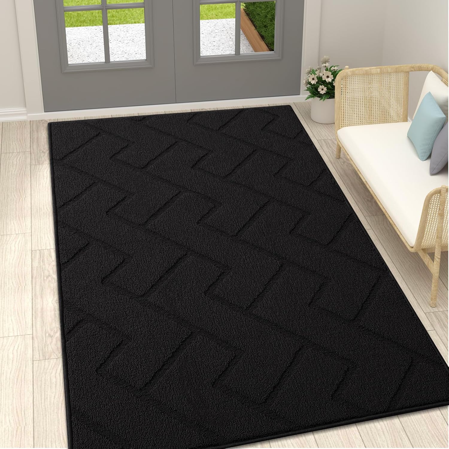OLANLY Indoor Door Mat, Special Entry Mat with Dirt Resistant and Absorbent Feat...