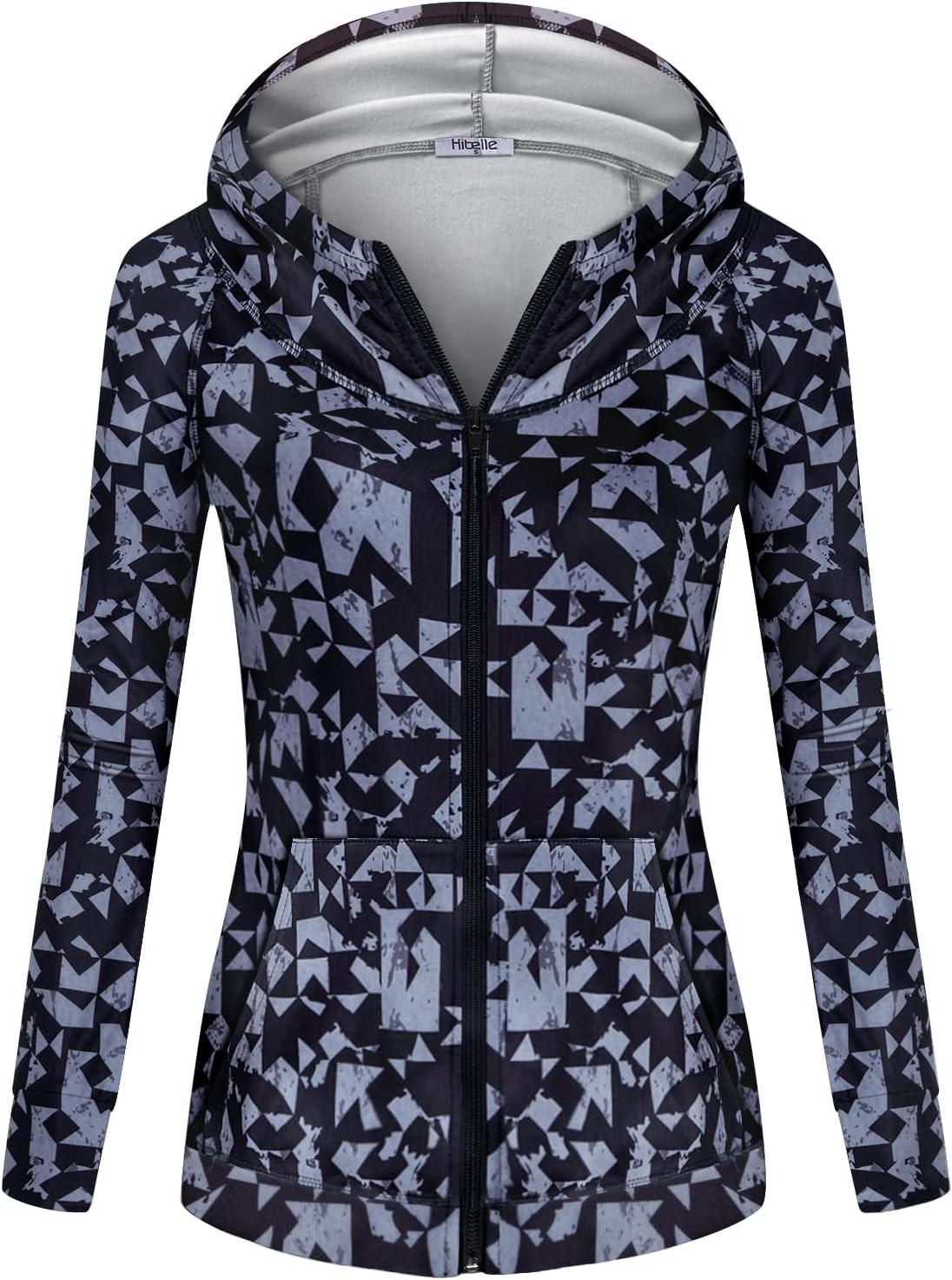 Hibelle Women's Full-Zip Fleece Lined Hoodie Sports Sweatshirts with Handy Pocke...
