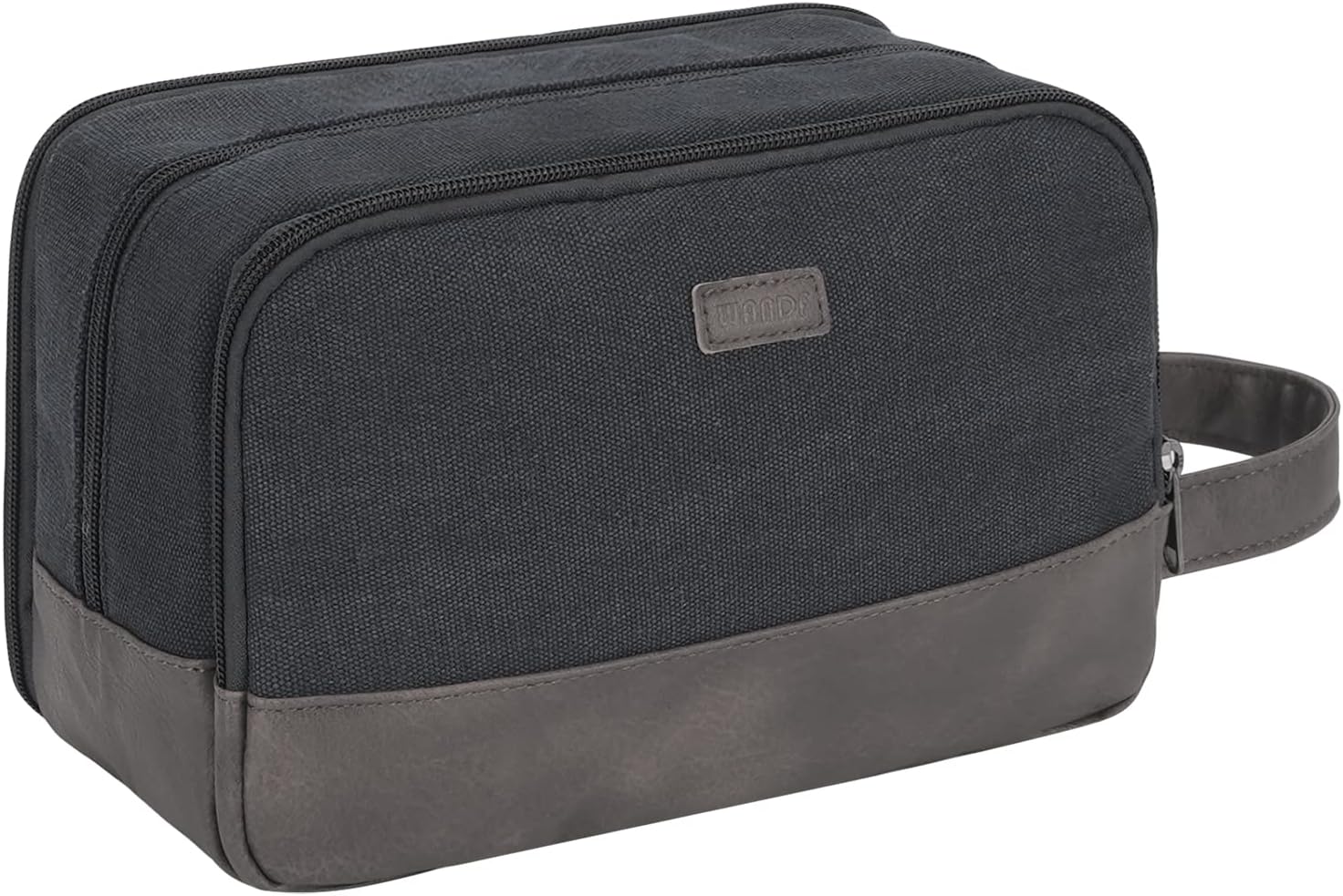 WANDF Travel Toiletry Bag for Men Hanging Dopp Kit Canvas Toiletry Organizer Wat...