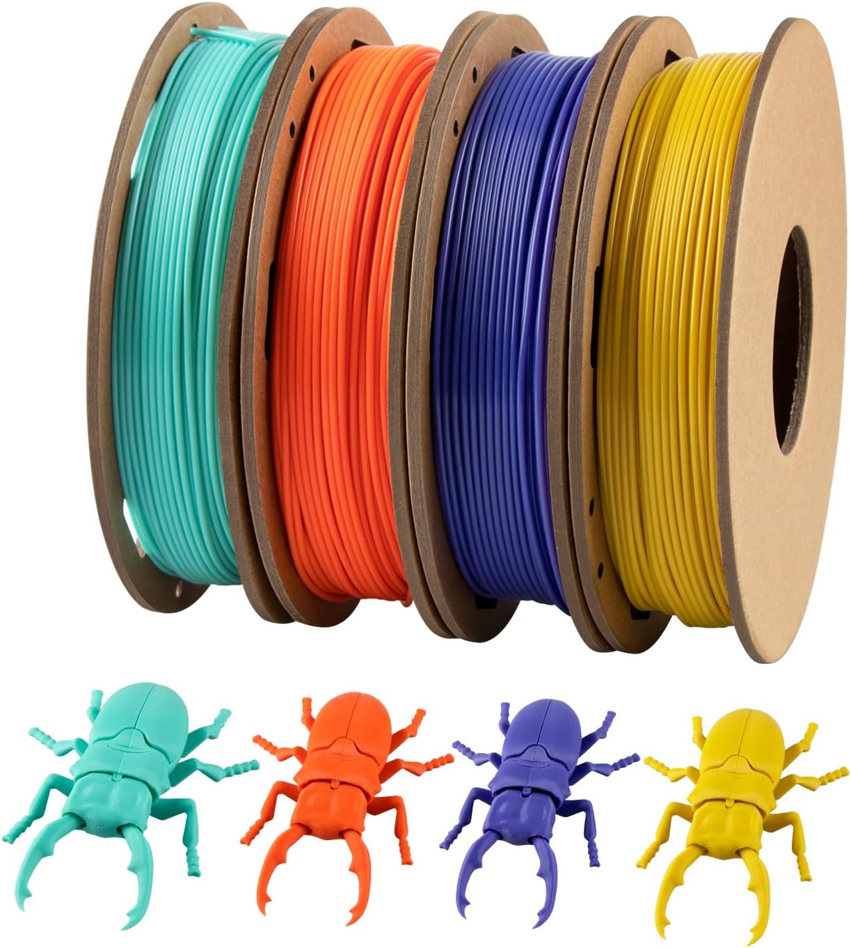 PETG Filament 1.75 mm Combi Pack, TINMORRY PETG-Eco 3D Printer Filament Bundle,...