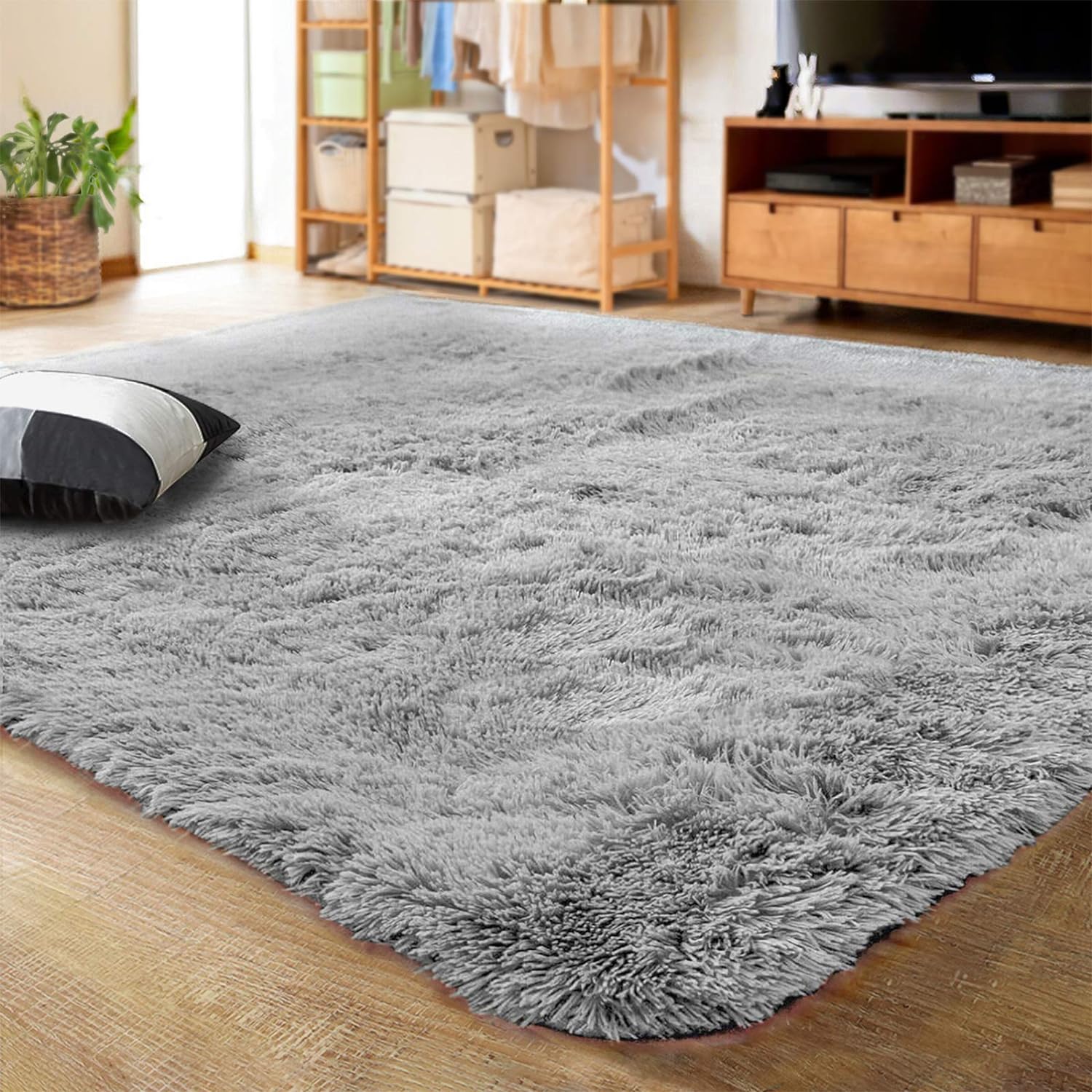 LOCHAS Ultra Soft Indoor Modern Area Rugs Fluffy Living Room Carpets for Childre...