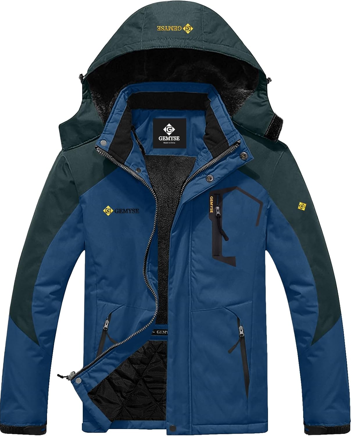 GEMYSE Men's Mountain Jacket, Special Waterproof Ski Snow Jacket, Innovative Win...