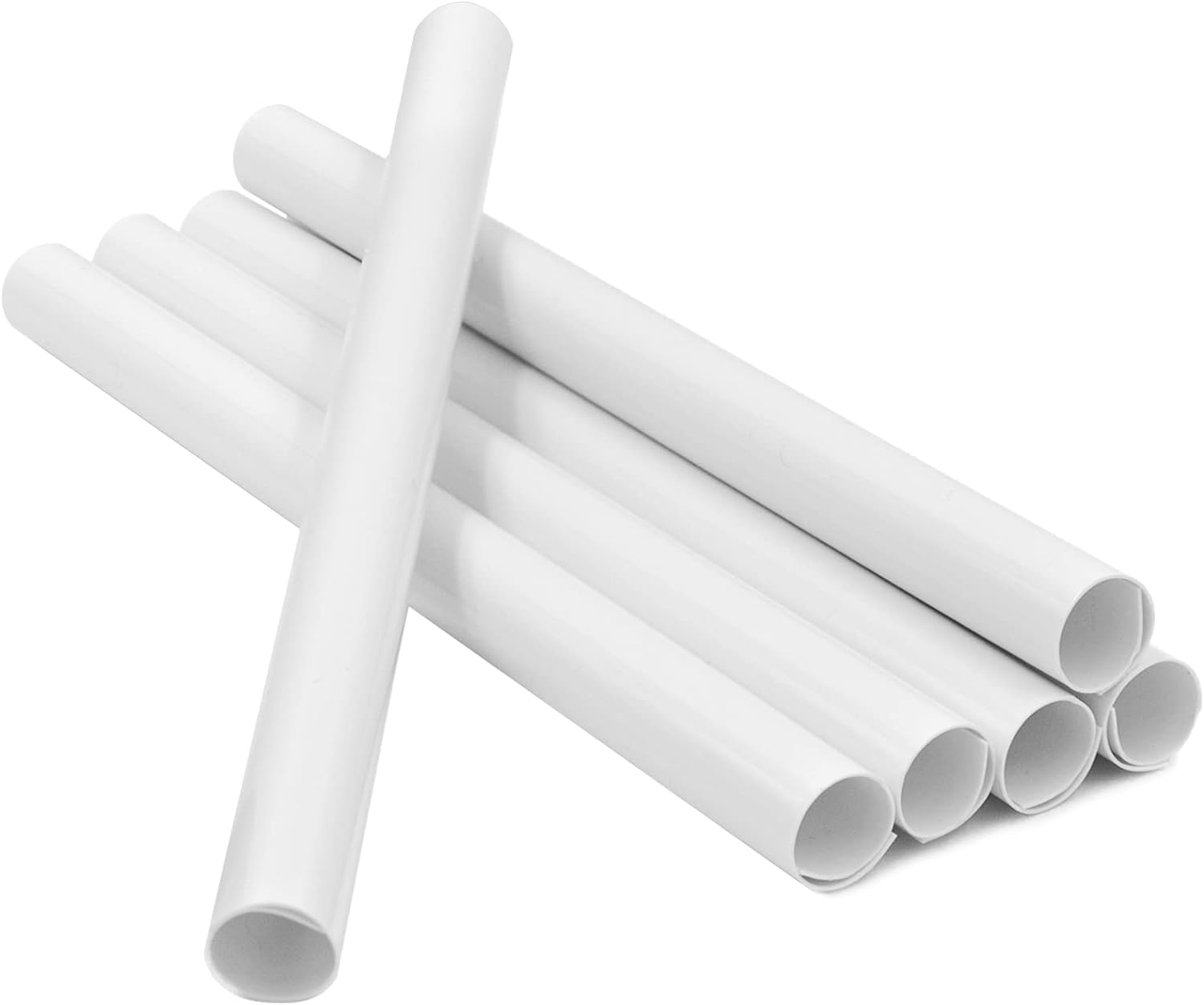 200mm x 15mm Radiator Pipe Covers White- Pipe Covers- Radiator Pipe Covers (6 Pa...