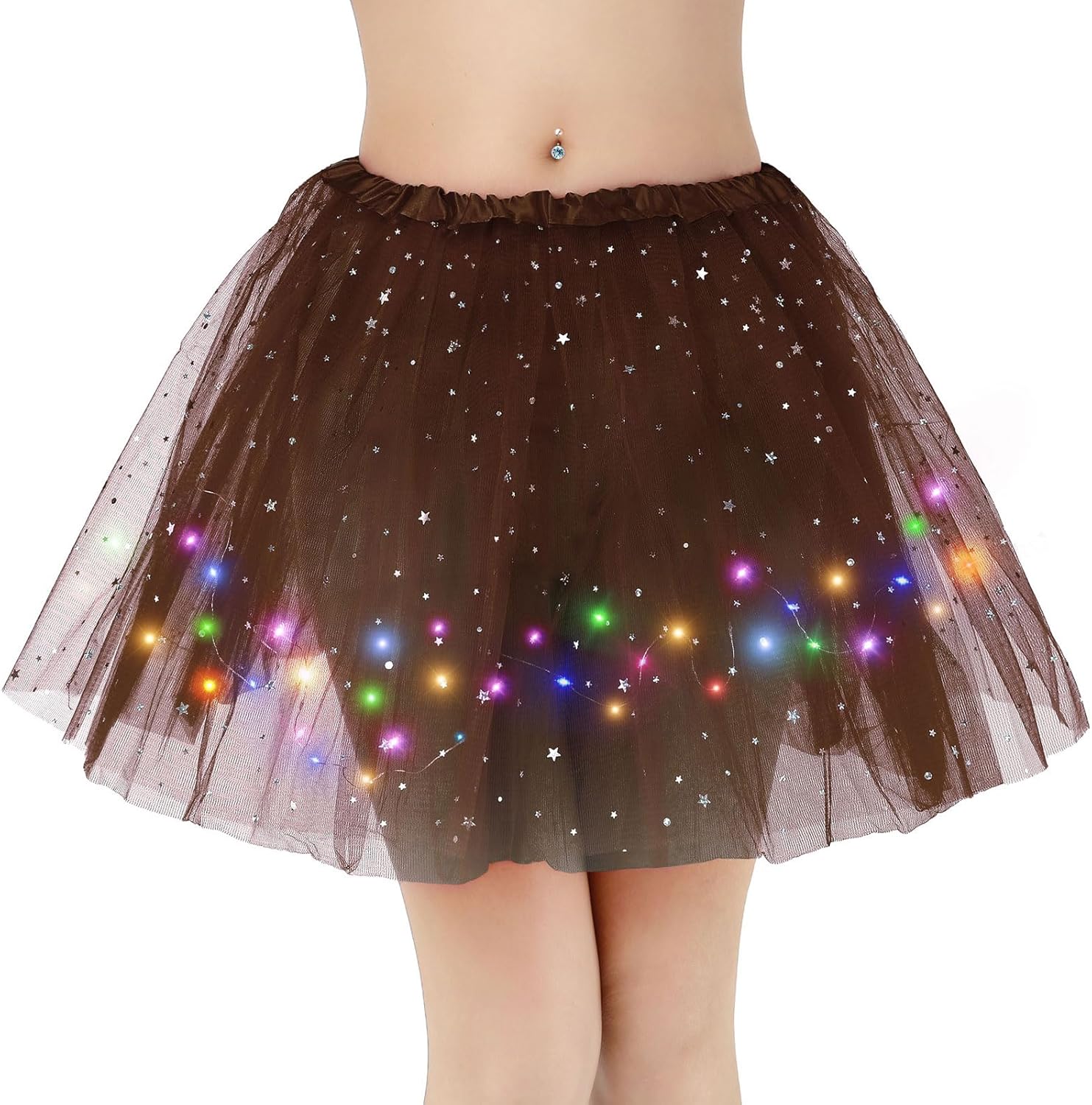 Kefiyis Tutu Skirts for Women LED Light Up Tutu Adult Teen Skirt Ballet Dance Pa...