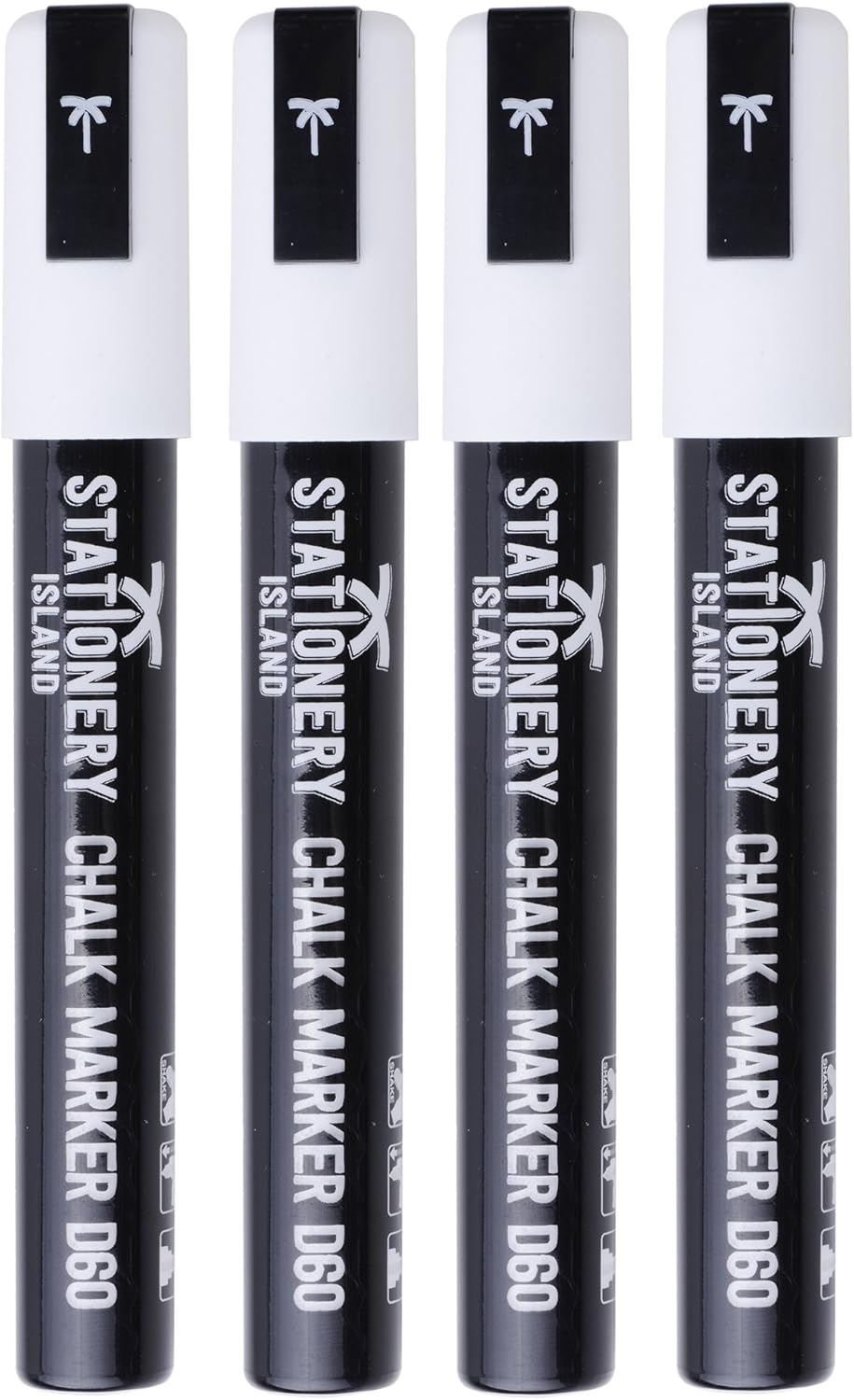 STATIONERY ISLAND Liquid Chalk Pens Marker White f...