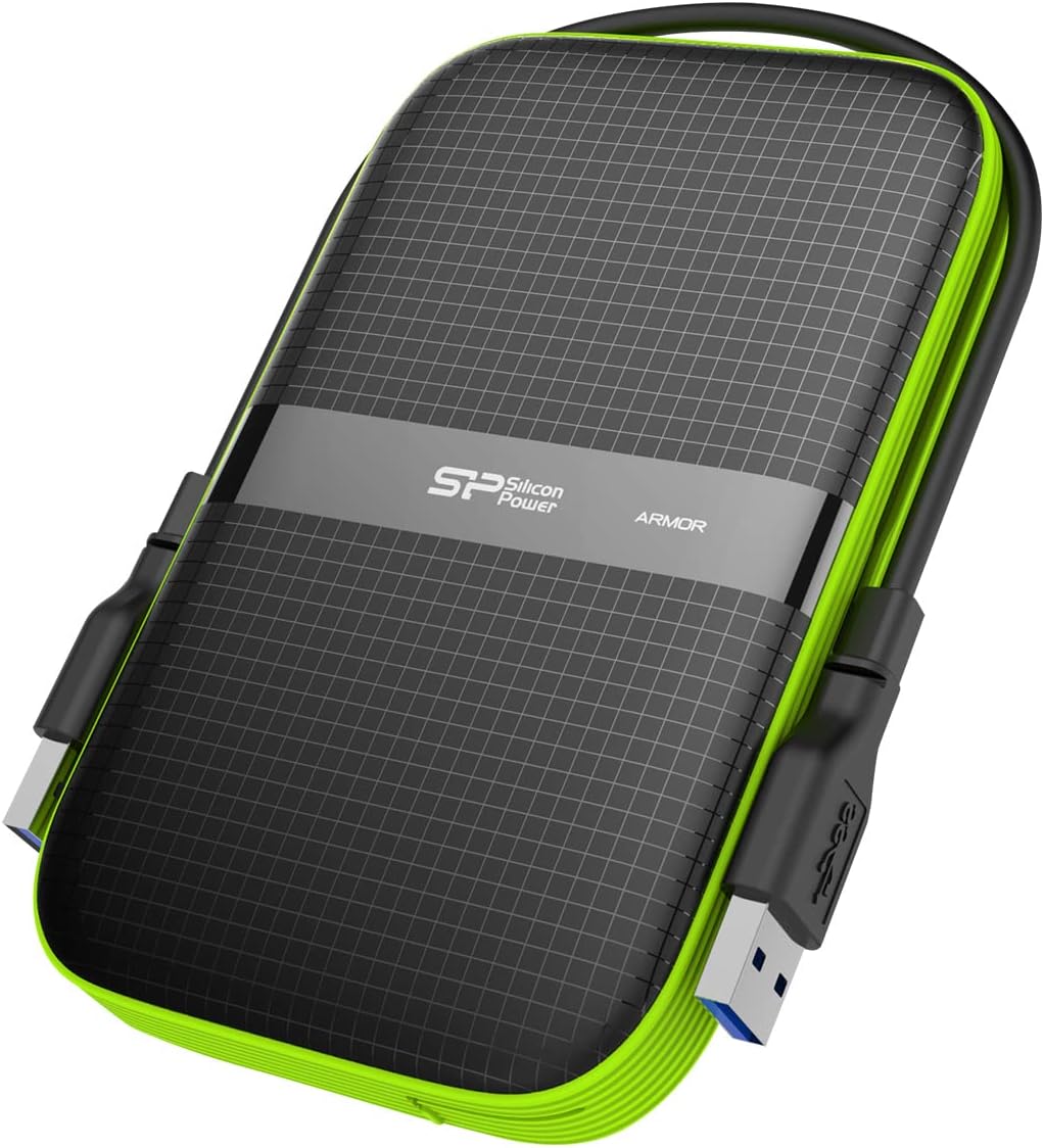 SP Silicon Power 2TB Rugged Portable External Hard Drive Armor A60 Shockproof US...