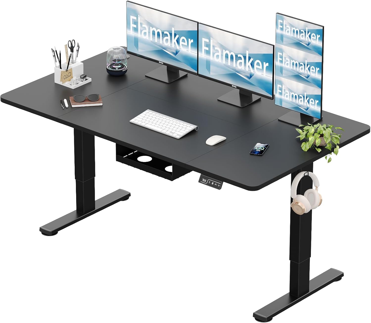 Flamaker Electric Standing Desk 140cm,Height Adjus...
