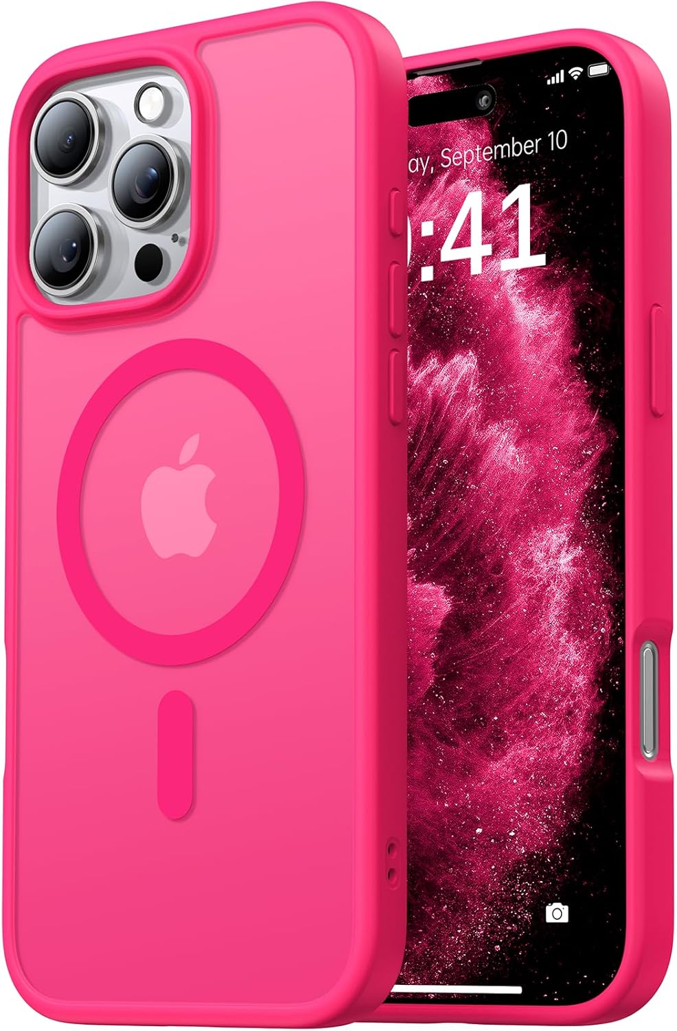 Magnetic Shockproof for iPhone 16 Pro Max Case, Skin-Friendly[Compatible with Ma...