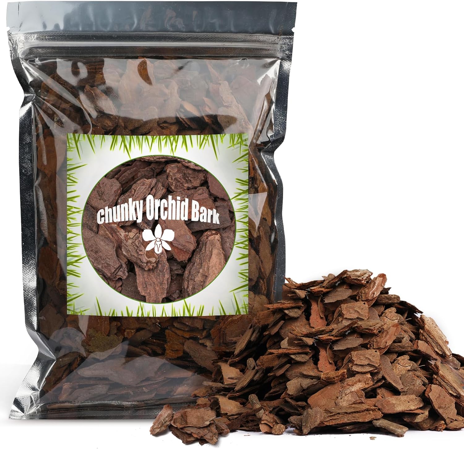 Orchid Bark for Plants, Organic Pine Bark for Proper Root Development for Phalae...