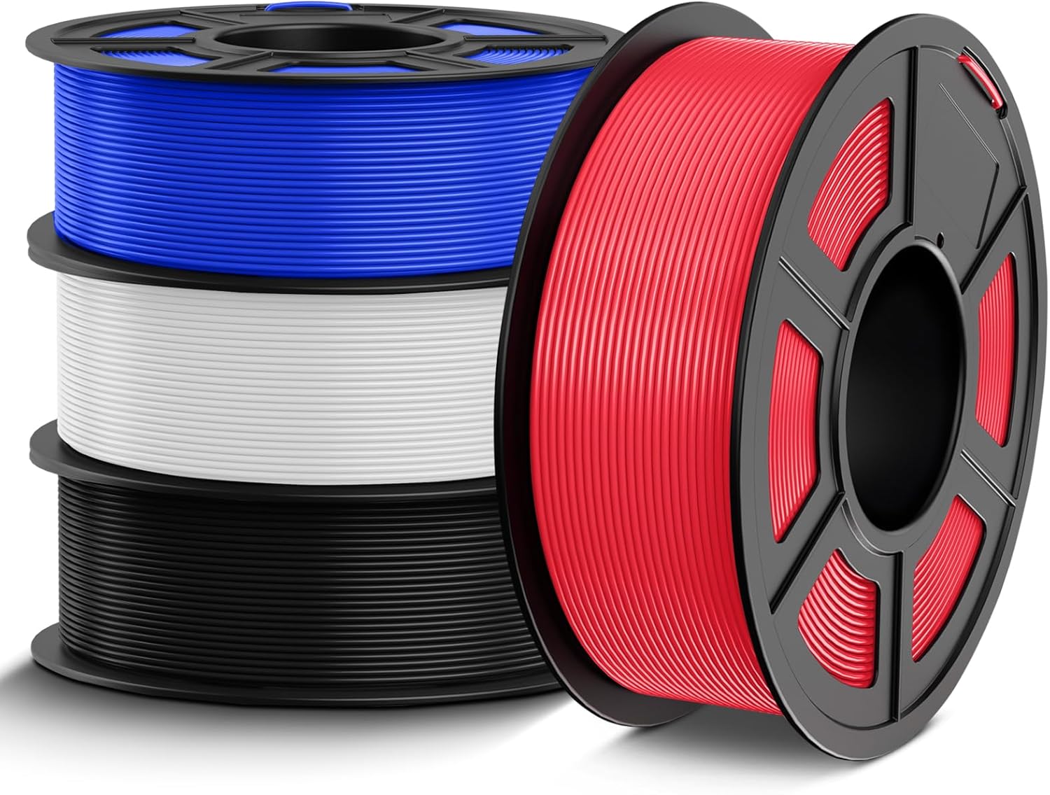 TECBEARS PETG Filament 1.75mm Bundle 4KG, Strong Toughness PETG 3D Printer Filam...
