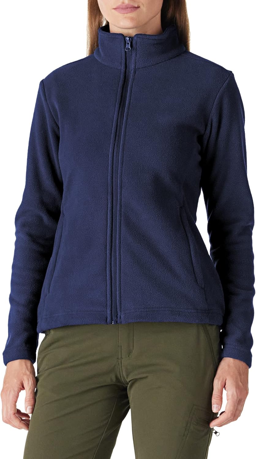 Outdoor Ventures Womens Fleece Jackets Ladies Lightweight Warm Full Zip Coat Sof...