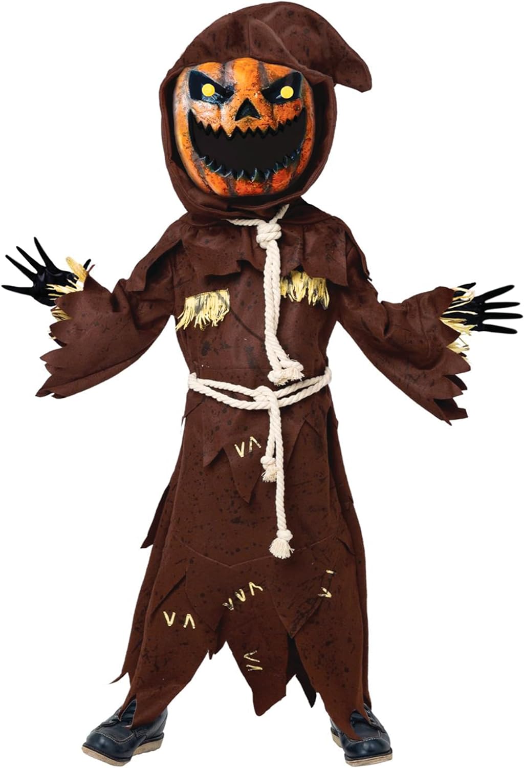 Spooktacular Creations Costume, Special Scary Scarecrow Pumpkin Bobble Head Cost...