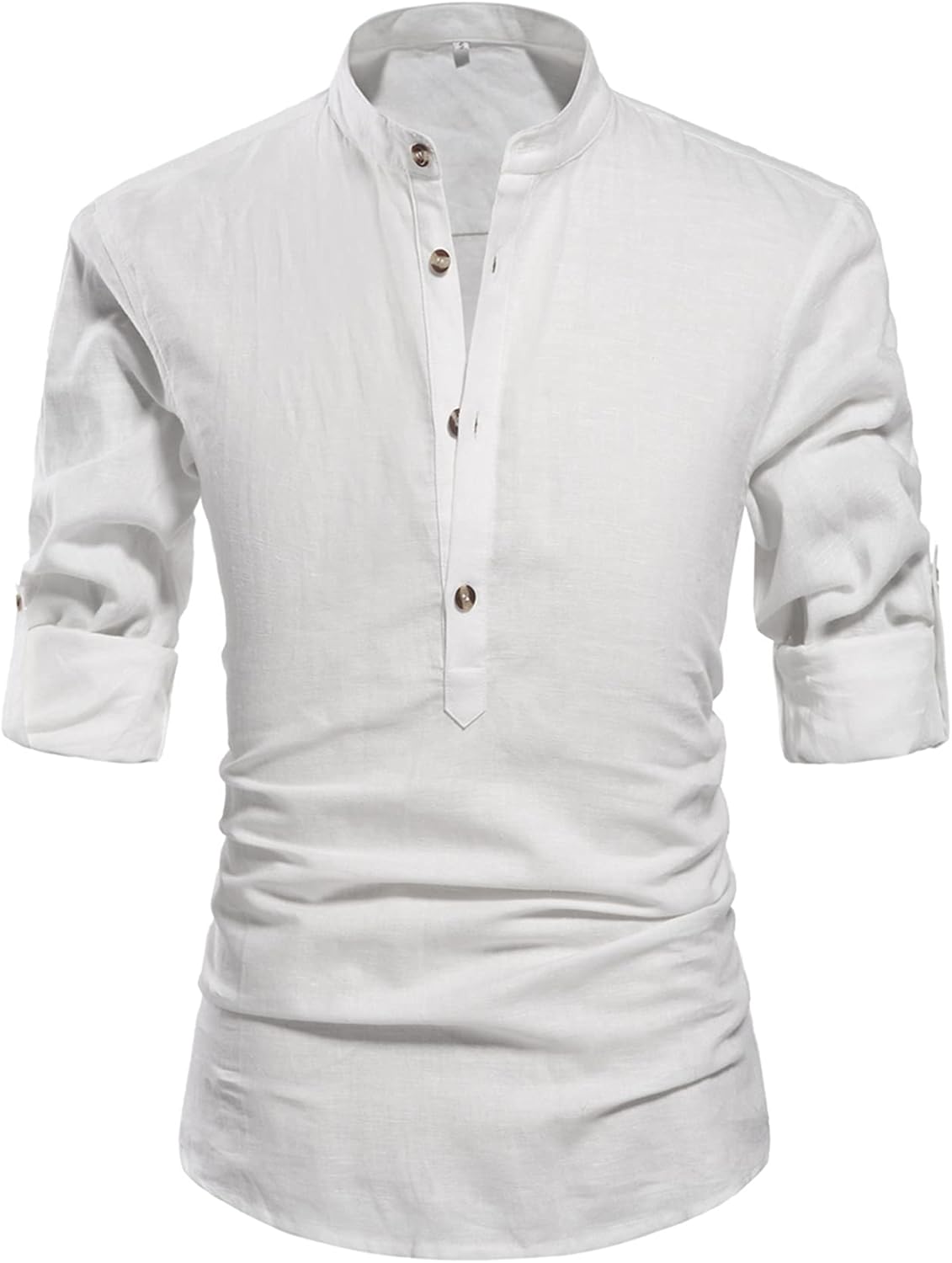 NITAGUT Men Henley Neck Long Sleeve Shirt, Special Daily Look Shirt for Comfort,...
