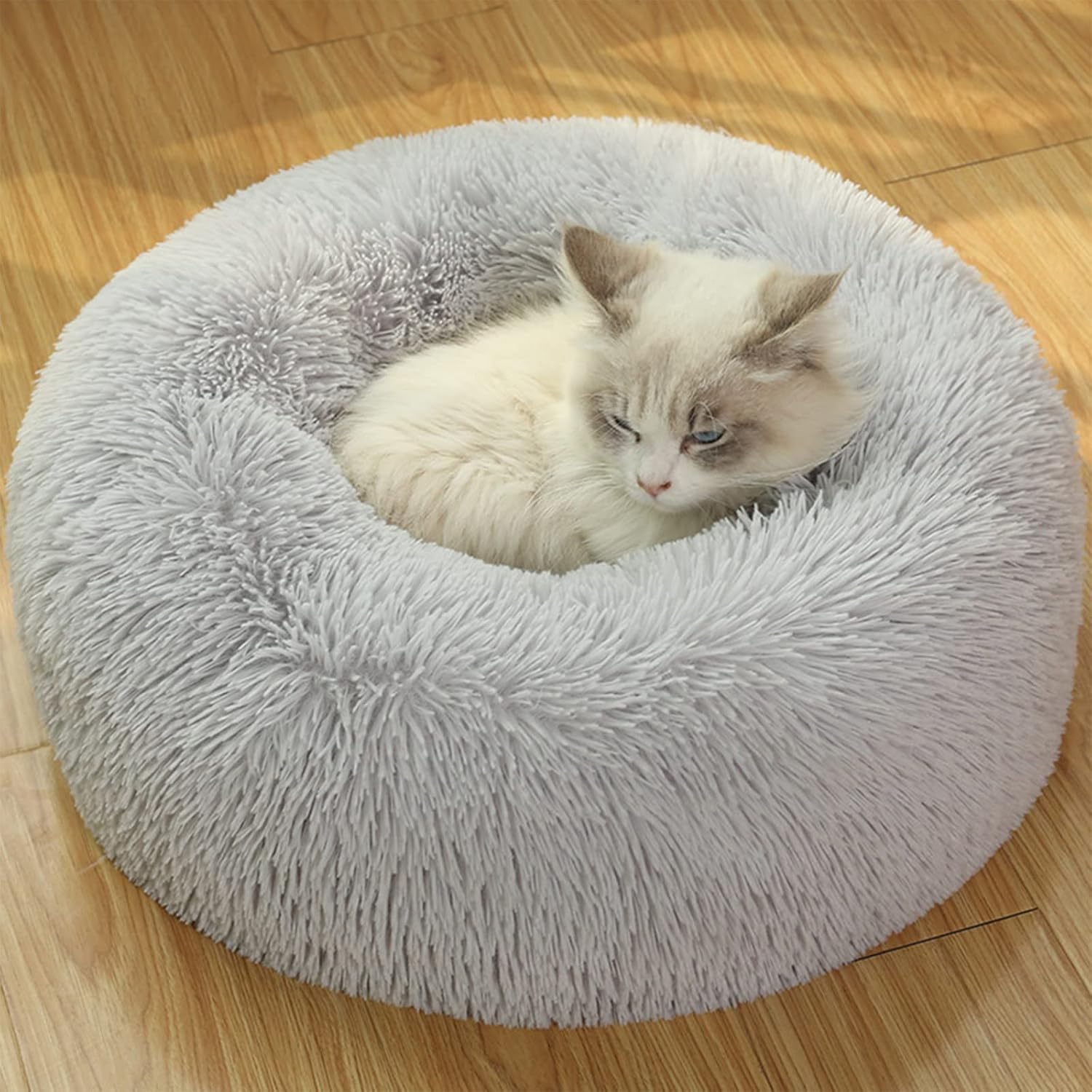 UUEMB 50cm Calming Dog Cat Bed, Special Plush Donut Pets Beds for Small Dogs Cat...