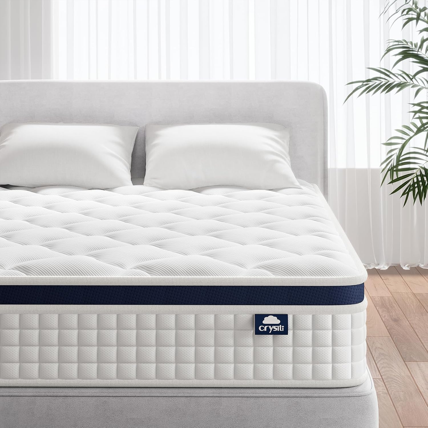 Crystli Full Size Mattress, Special 10 Inch Hybrid Mattress with Zero Pressure F...