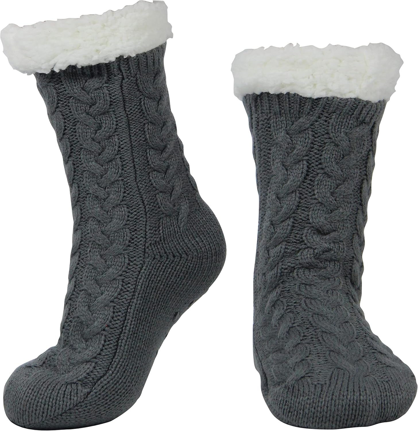 BenSorts Women Winter Thick Slipper Socks with Grippers Non Slip Warm Fuzzy Sock...