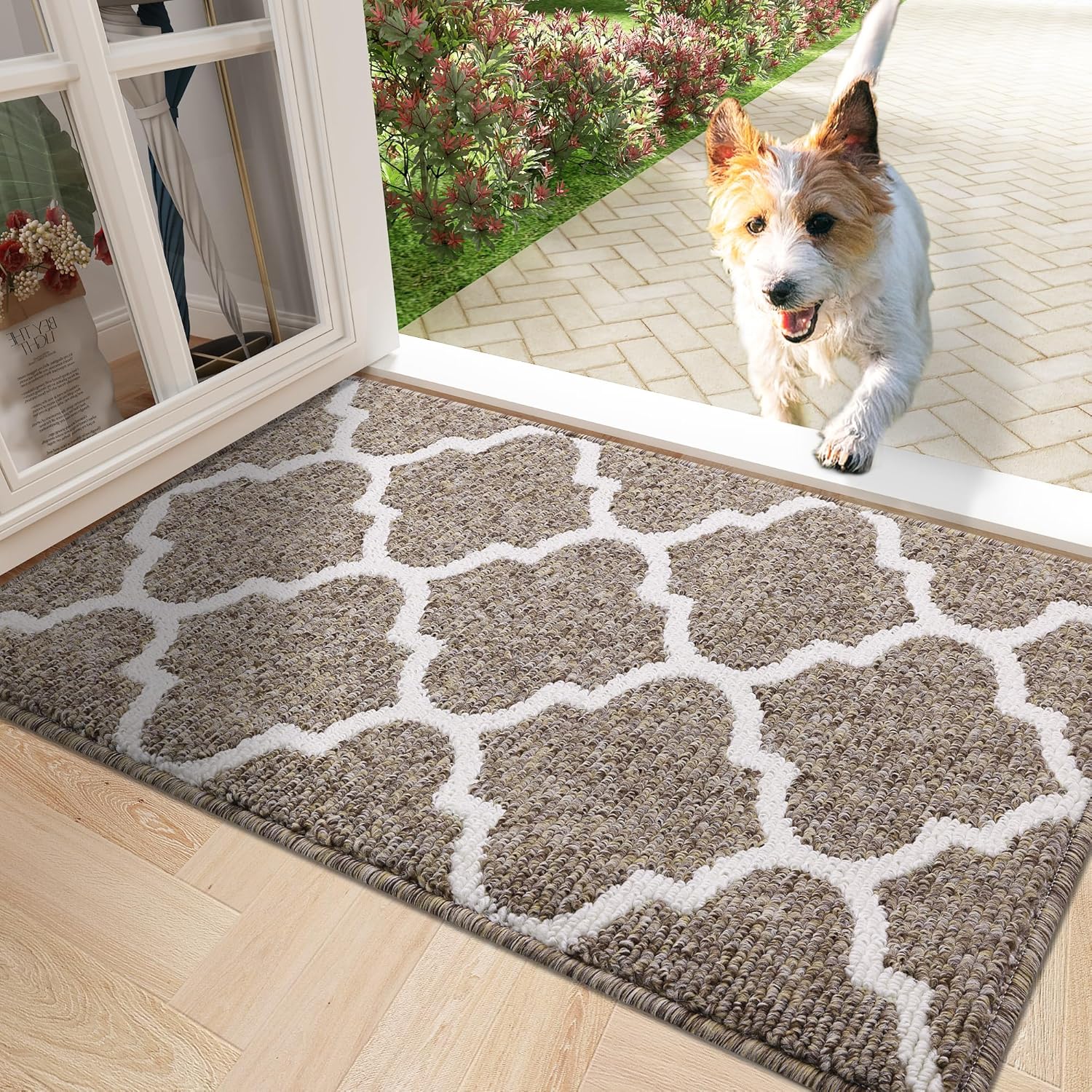 OLANLY Indoor Door Mat, 32x20, Non-Slip Absorbent Resist Dirt Entrance Mat, Wash...