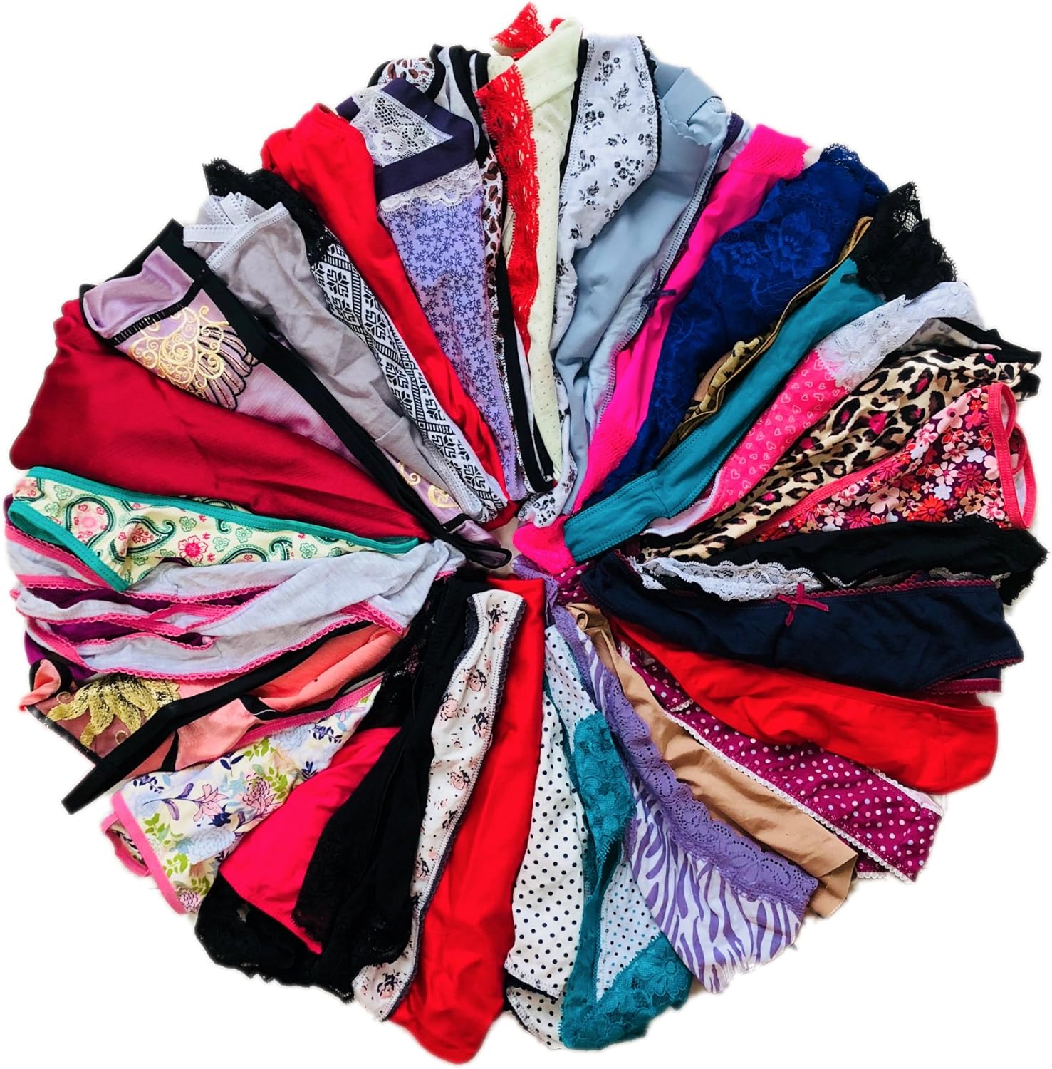 Morvia Variety Panties for Women Pack Sexy Thong Hipster Briefs G-String Tangas...