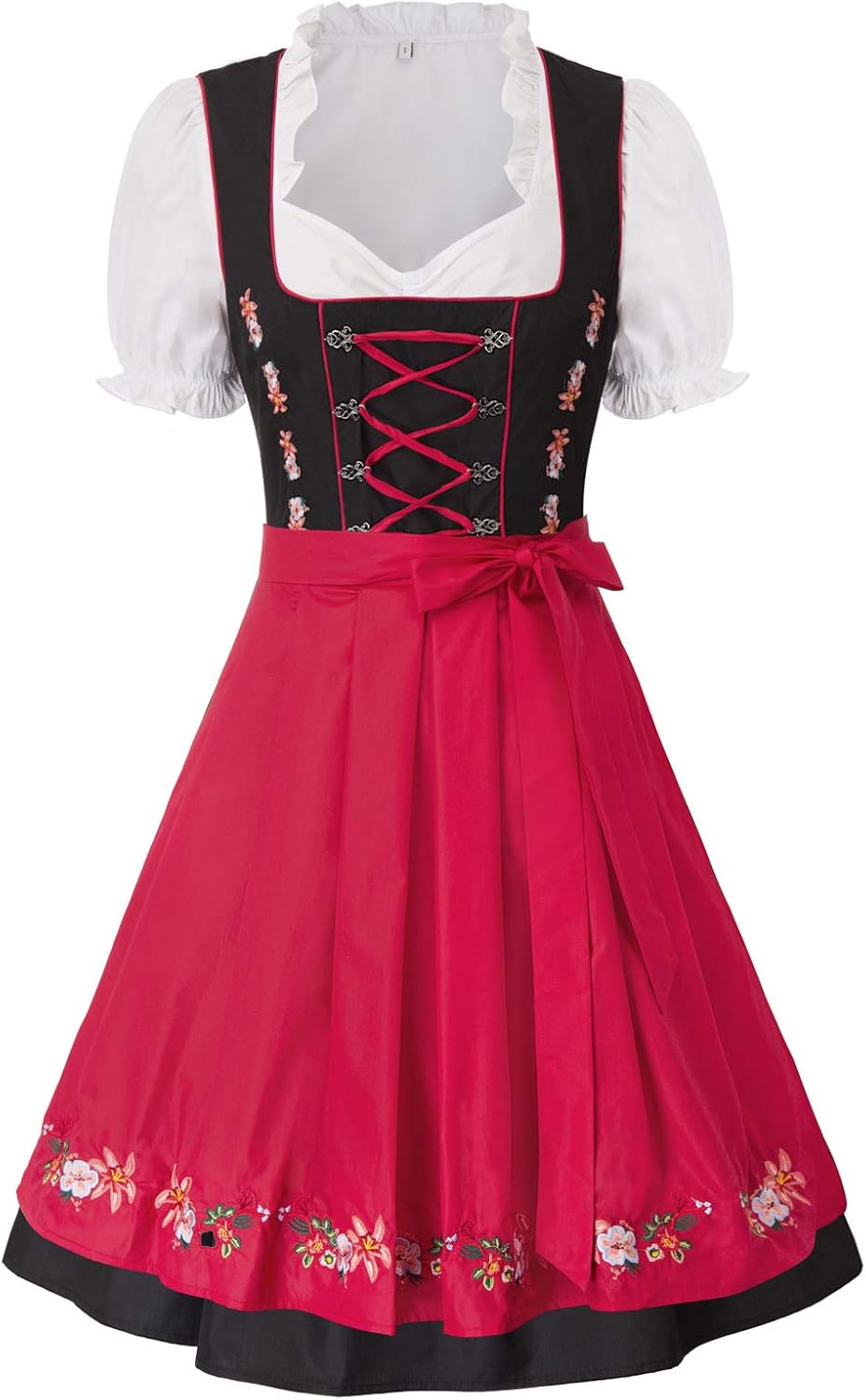 JASAMBAC Women's German Dirndl Dress Costumes 3 Pieces for Oktoberfest Carnival...