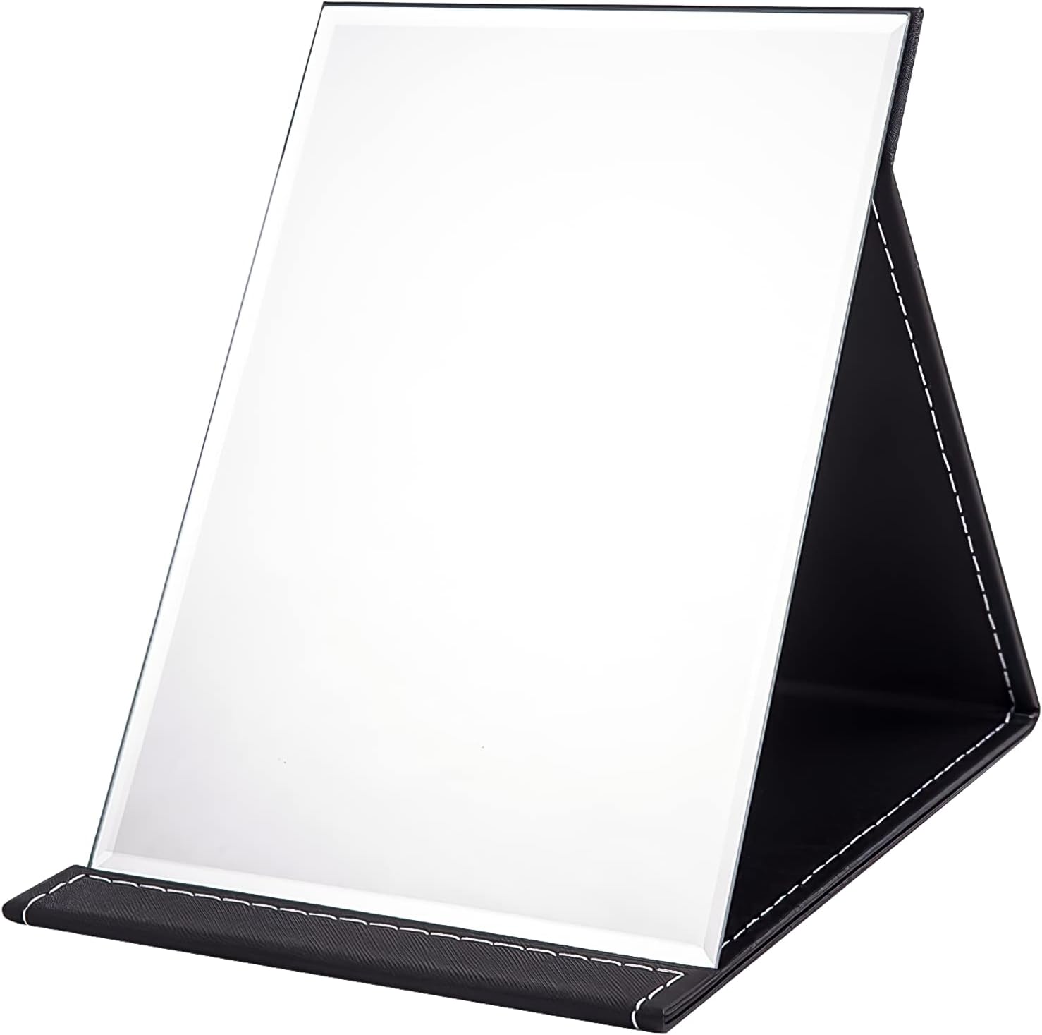 OWLKELA 21x15cm Portable Folding Mirror, Super HD Compact Makeup Mirror, Black P...