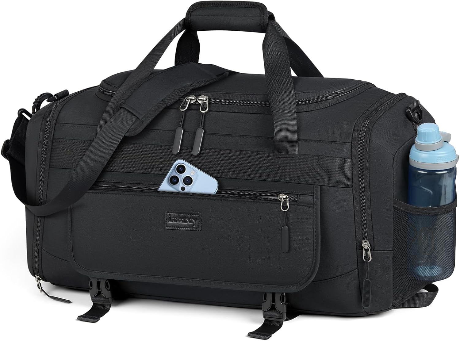 IGOLUMON 40L Mens Sports Gym Bag with Wet Pocket & Shoe Compartment, Travel Duff...