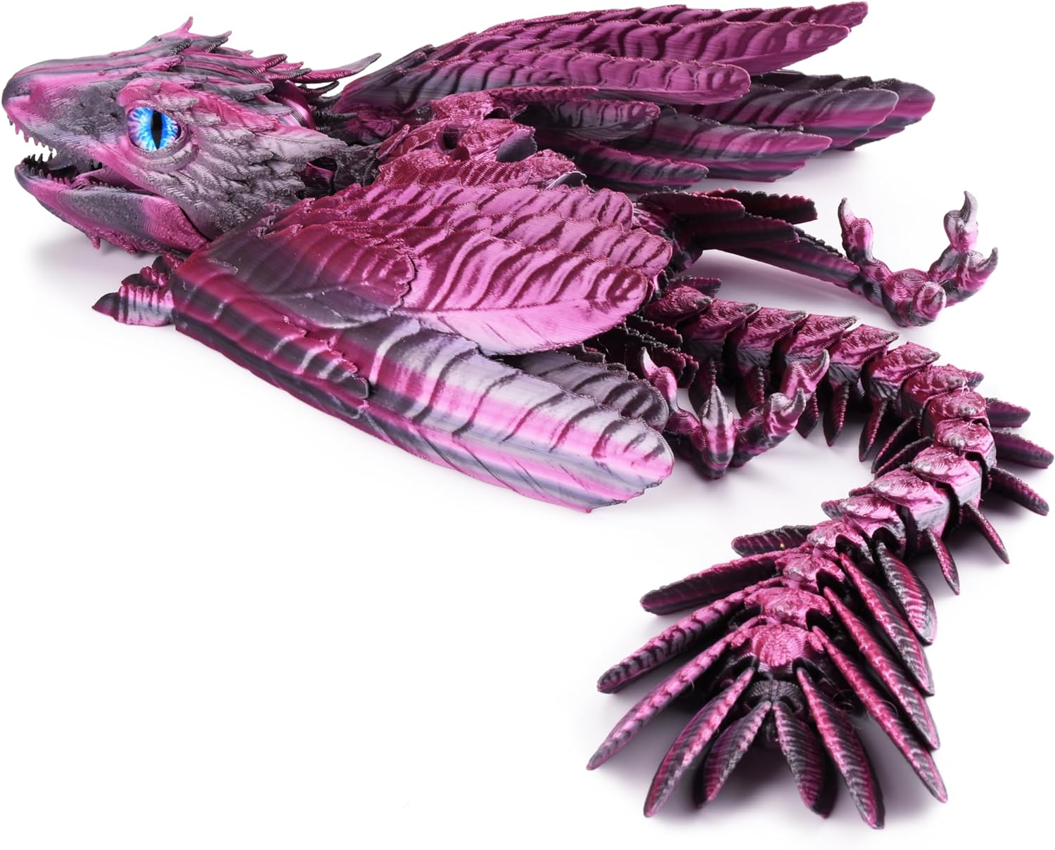 Feathered Wyvern Dragon, 3D Printed Dragon, Articulated Dragon, Fidget Dragon, 3...