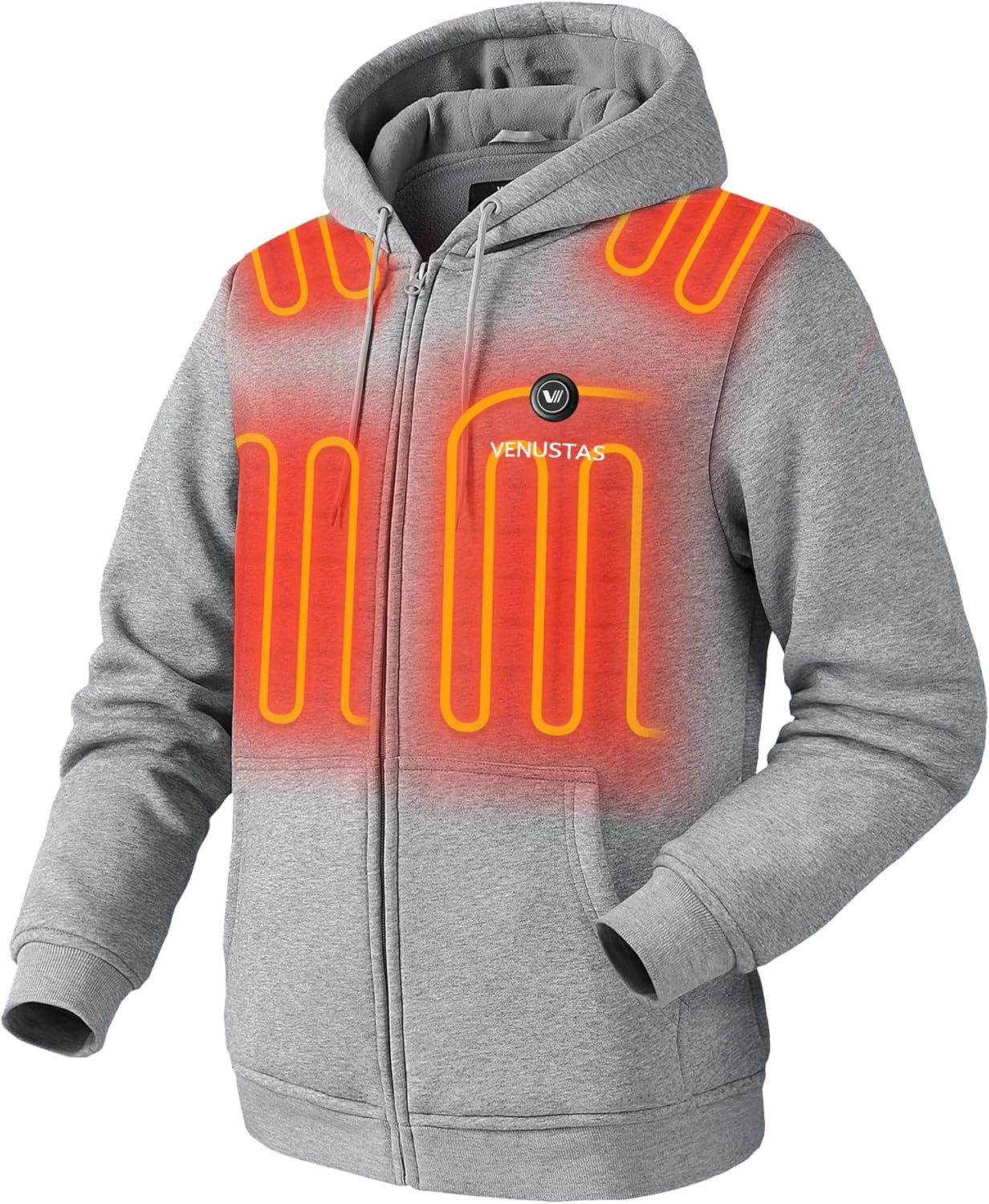 Venustas Heated Hoodie, Battery Pack 7.4V (Unisex), Heated Jacket for Women and...