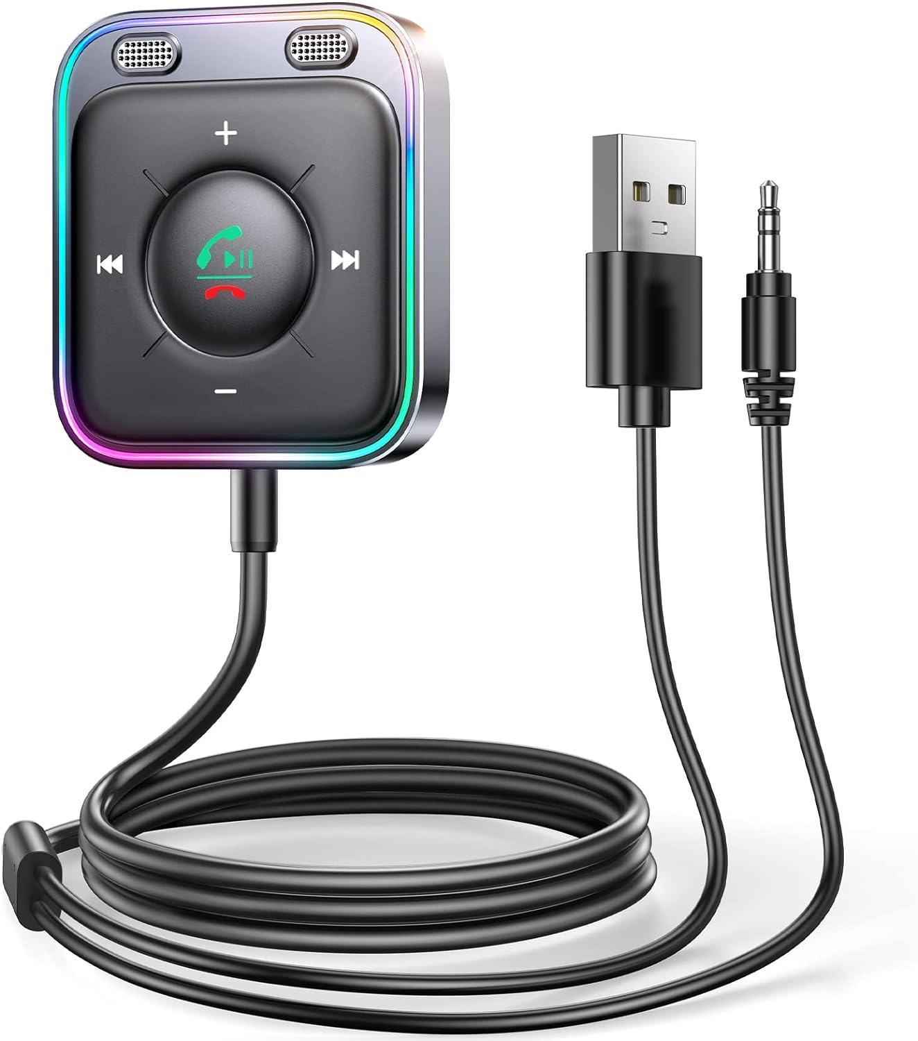 JOYROOM 2024 Bluetooth 5.4 Car Adapter, Aux Bluetooth Adapter for Car with Dual...