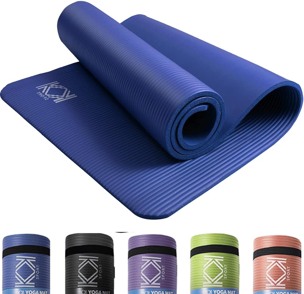 Yoga Mat 15mm thick padded NBR Exercise Mats for yoga, Pilates and gymnastics su...