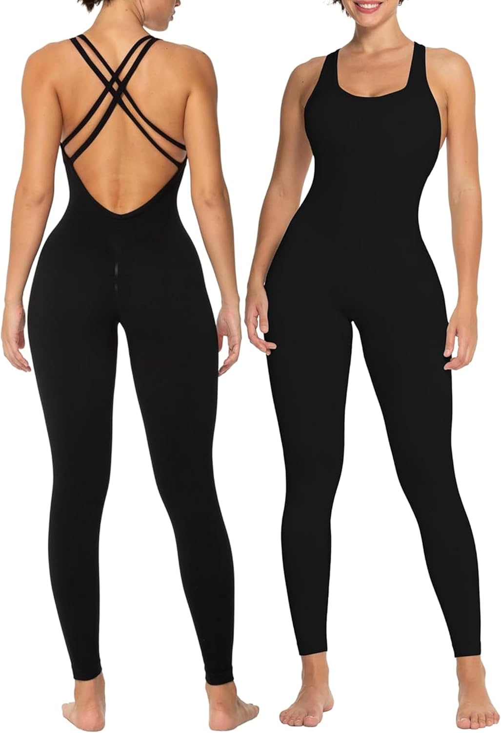 Sunzel Women's Jumpsuits, Special Seamless Workout One Piece Bodycon Romper, Uni...