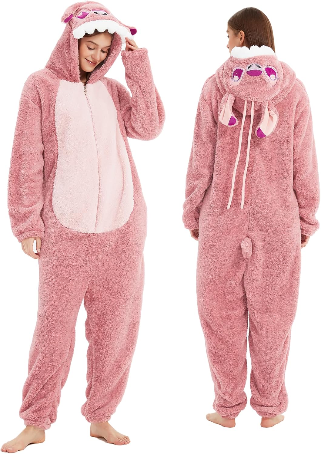 III HHONS Onesie Adult Costume Animal Pajamas Halloween Cosplay Sleepwear for Wo...