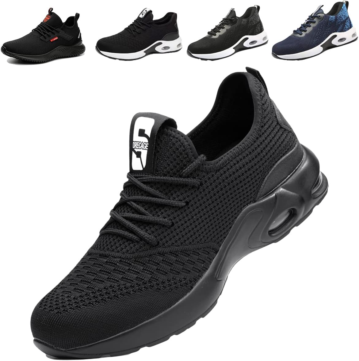 Fadezar Safety Shoes Mens Lightweight Steel Toe Trainers Womens Puncture-Proof B...