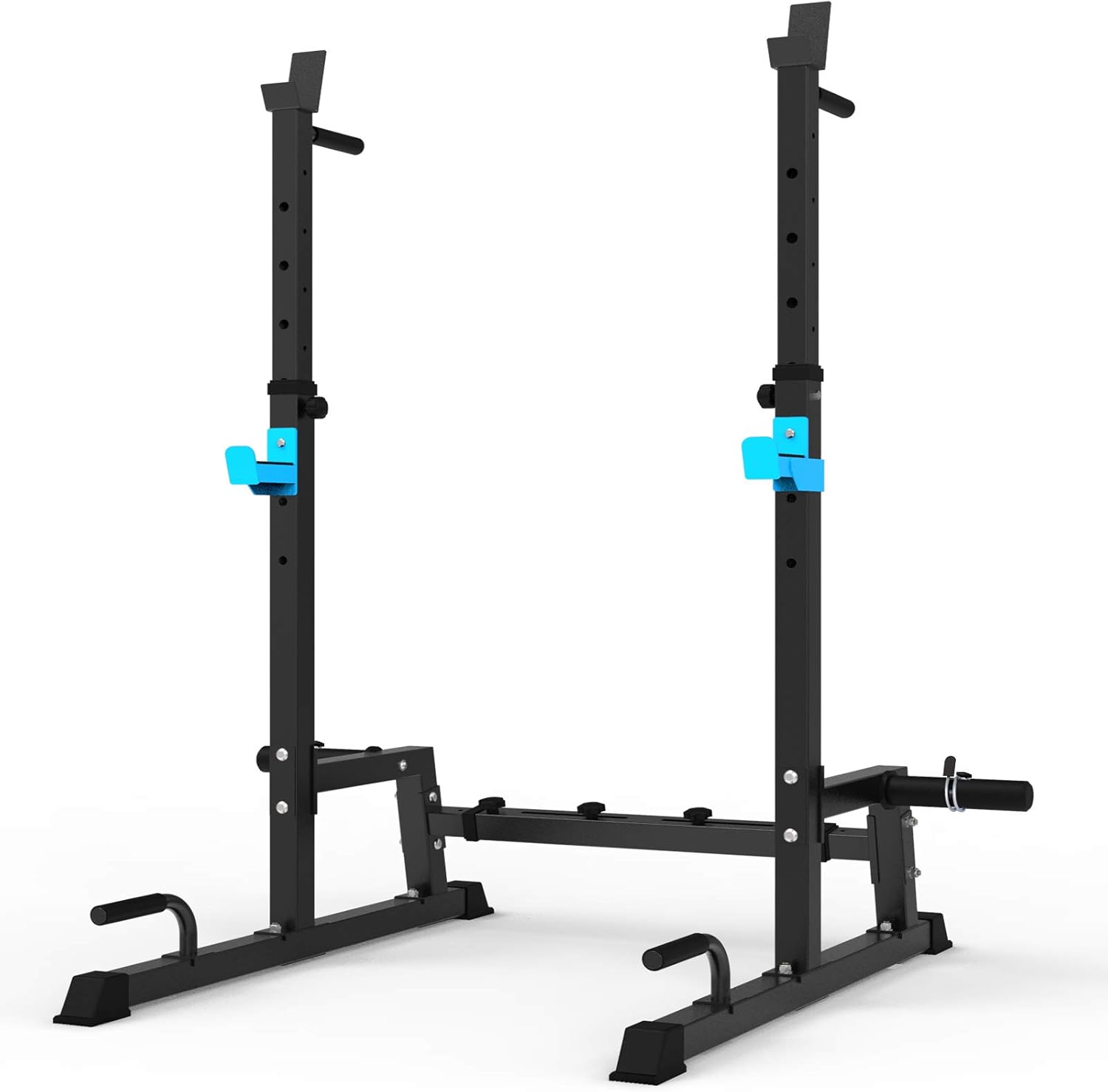 Squat Rack Multi-Function Barbell Rack Height Adjustable Dip Stand Home Gym Weig...