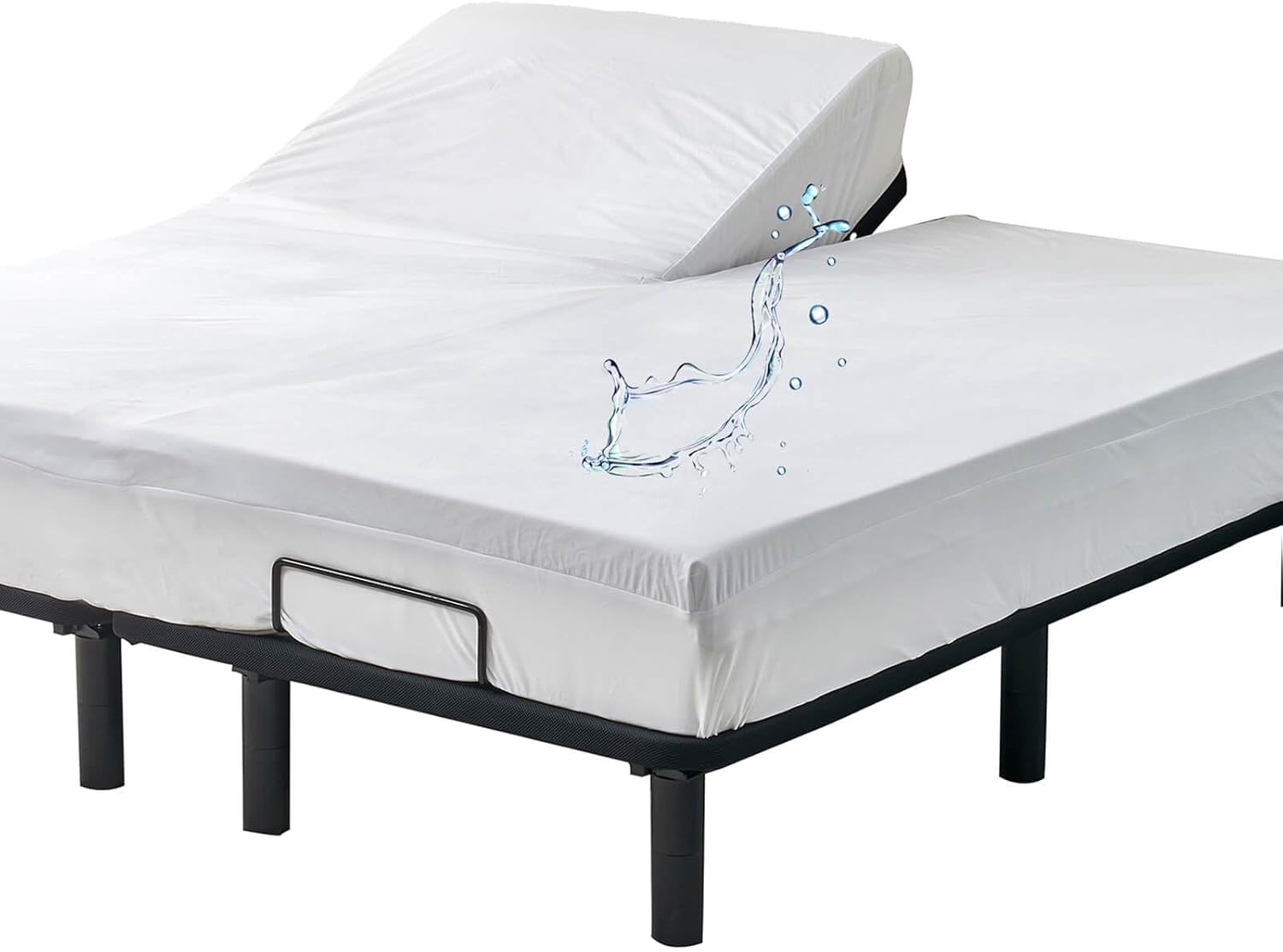 Kingnex Waterproof Split Top King Mattress Protect...