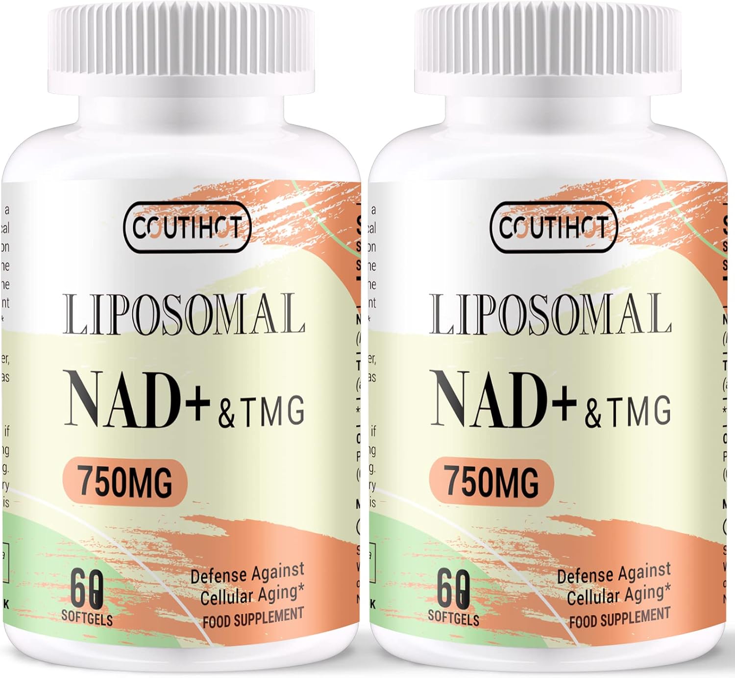 Liposomal NAD+ 500mg with TMG 250mg, Actual NAD+ S...