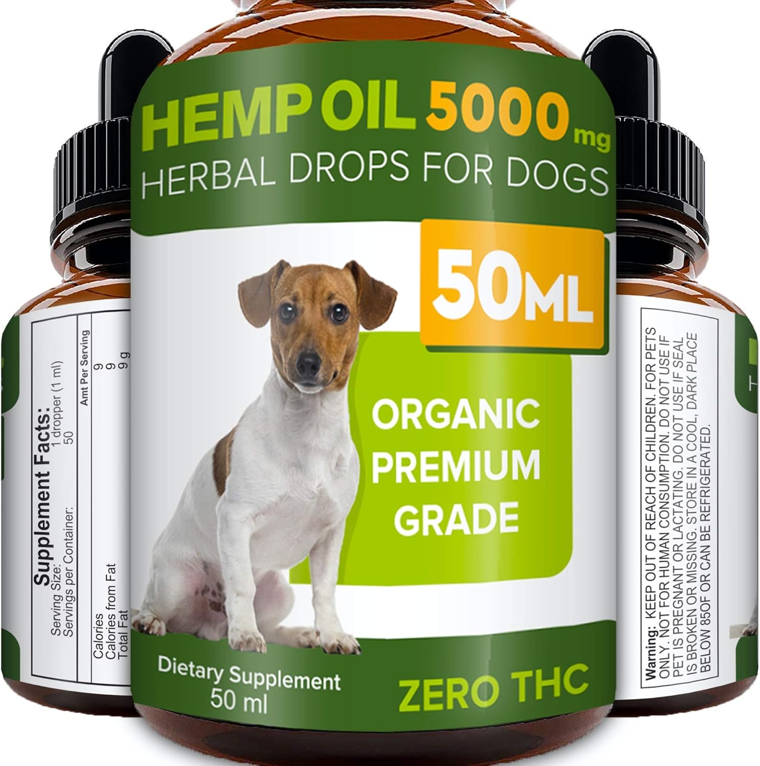 STRELLALAB Hemp Oil for Dogs - 50ml - 5000 MG Made in UK Hemp Extract - Pure Pre...